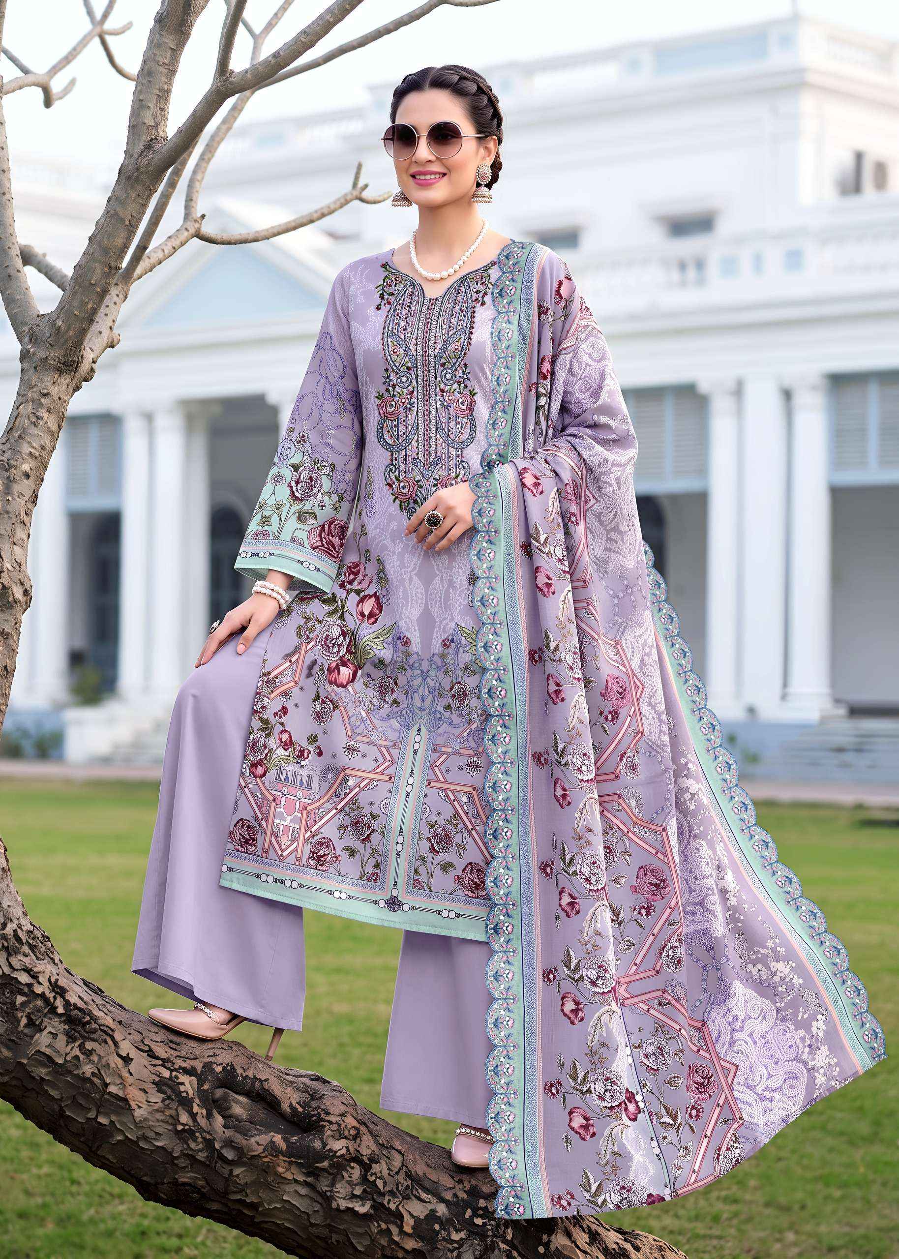 Kavyakala Anarkali Vol 29 Lawn Cotton Dress Material 8 pcs Catalogue