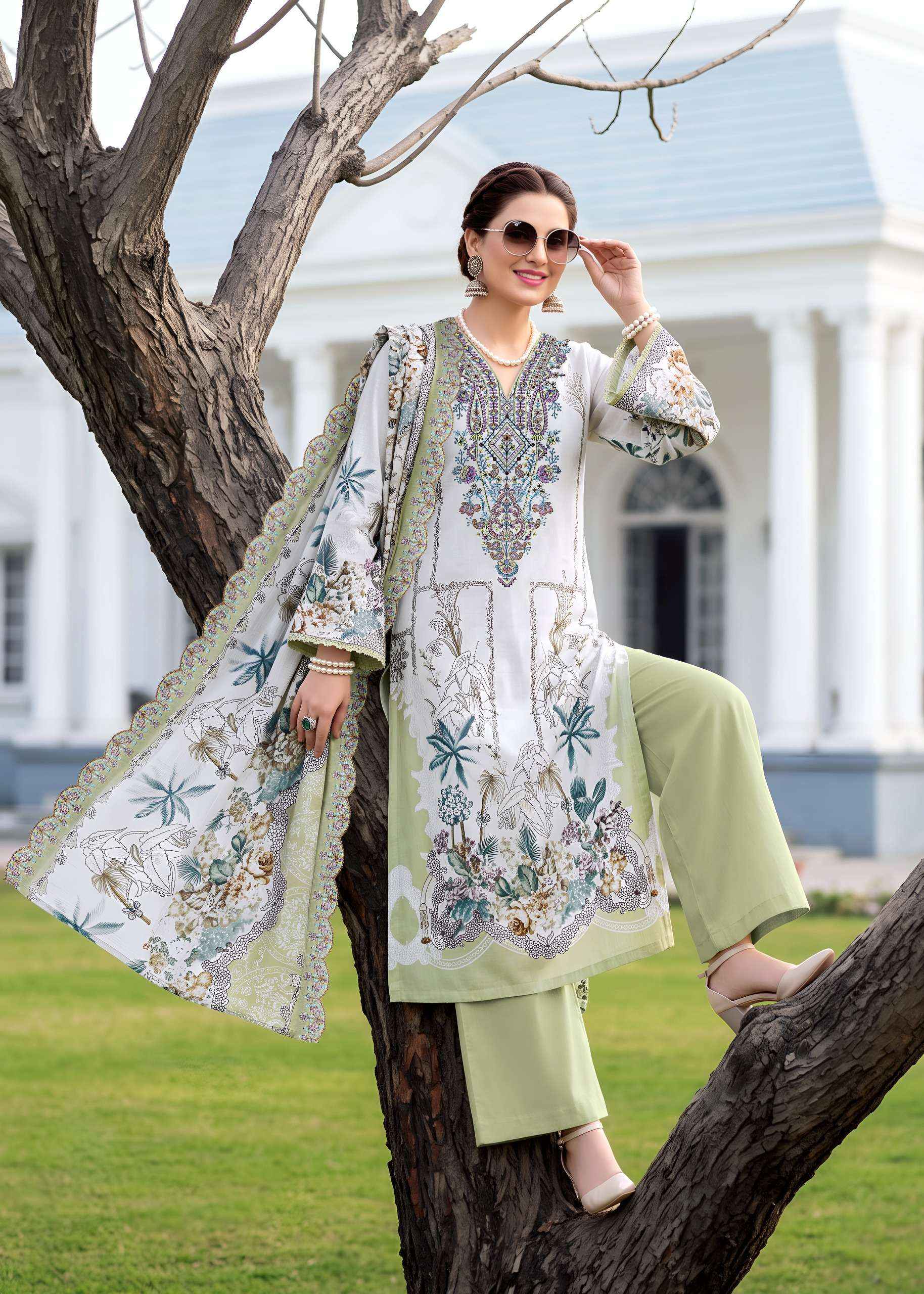 Kavyakala Anarkali Vol 29 Lawn Cotton Dress Material 8 pcs Catalogue