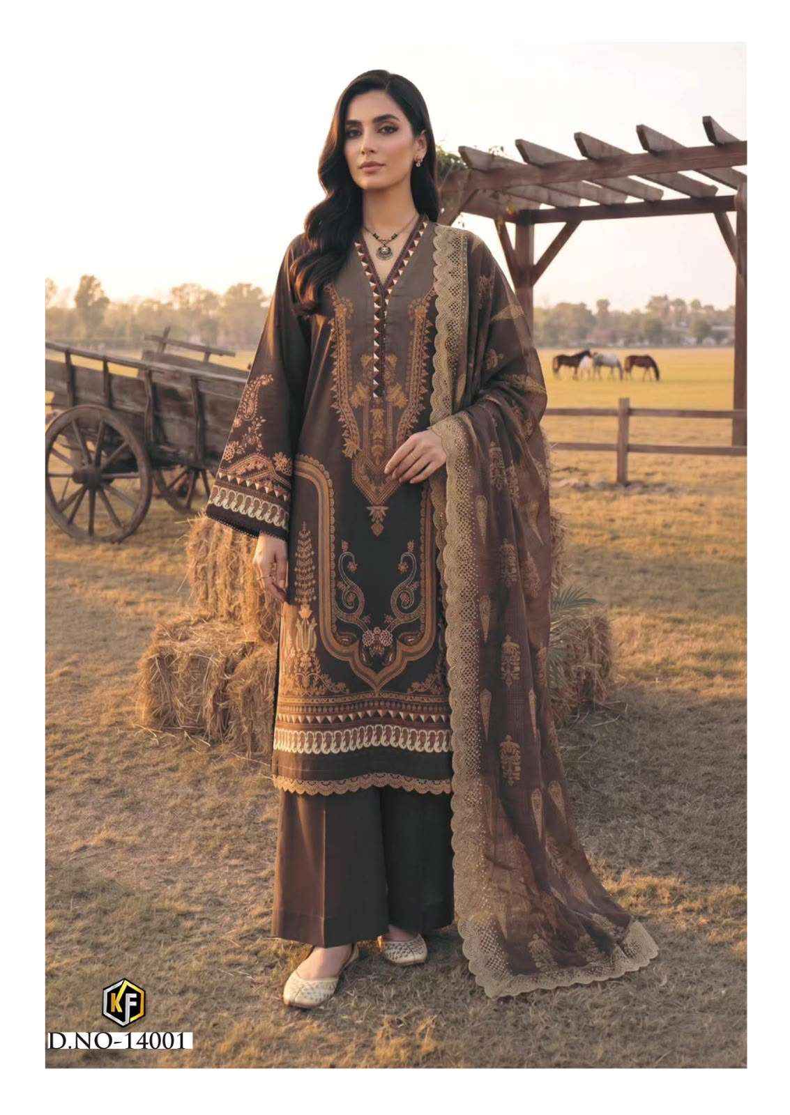 Keval Fab Kaneez Vol 14 Lawn Cotton Dress Material 6 pcs Catalogue