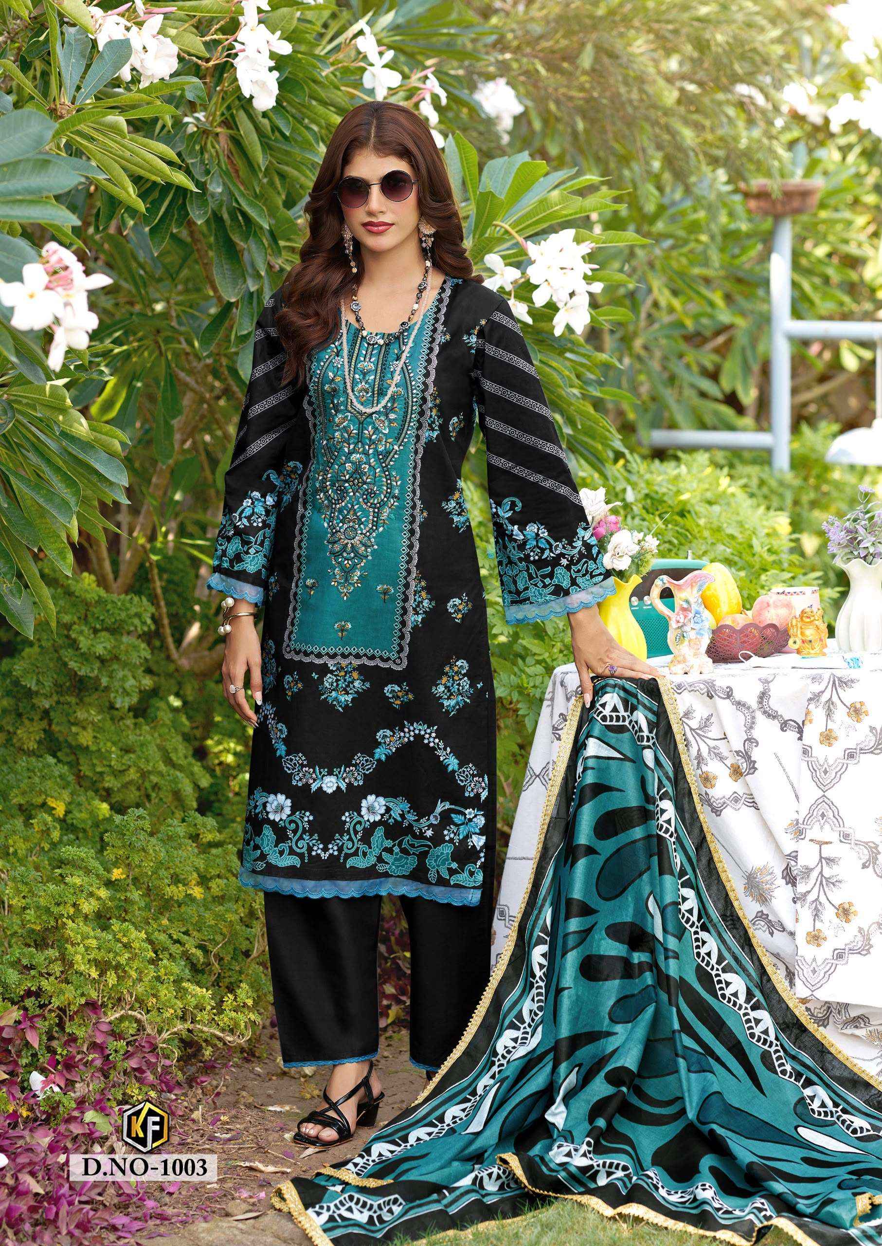 Keval Fab Naznin Cotton Dress Material 6 pcs Catalogue