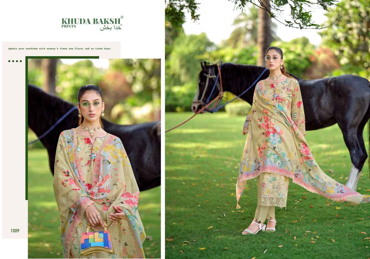Khuda Baksh Prints Humdum Vol 3 Lawn Dress Material 9 pcs Cataloge