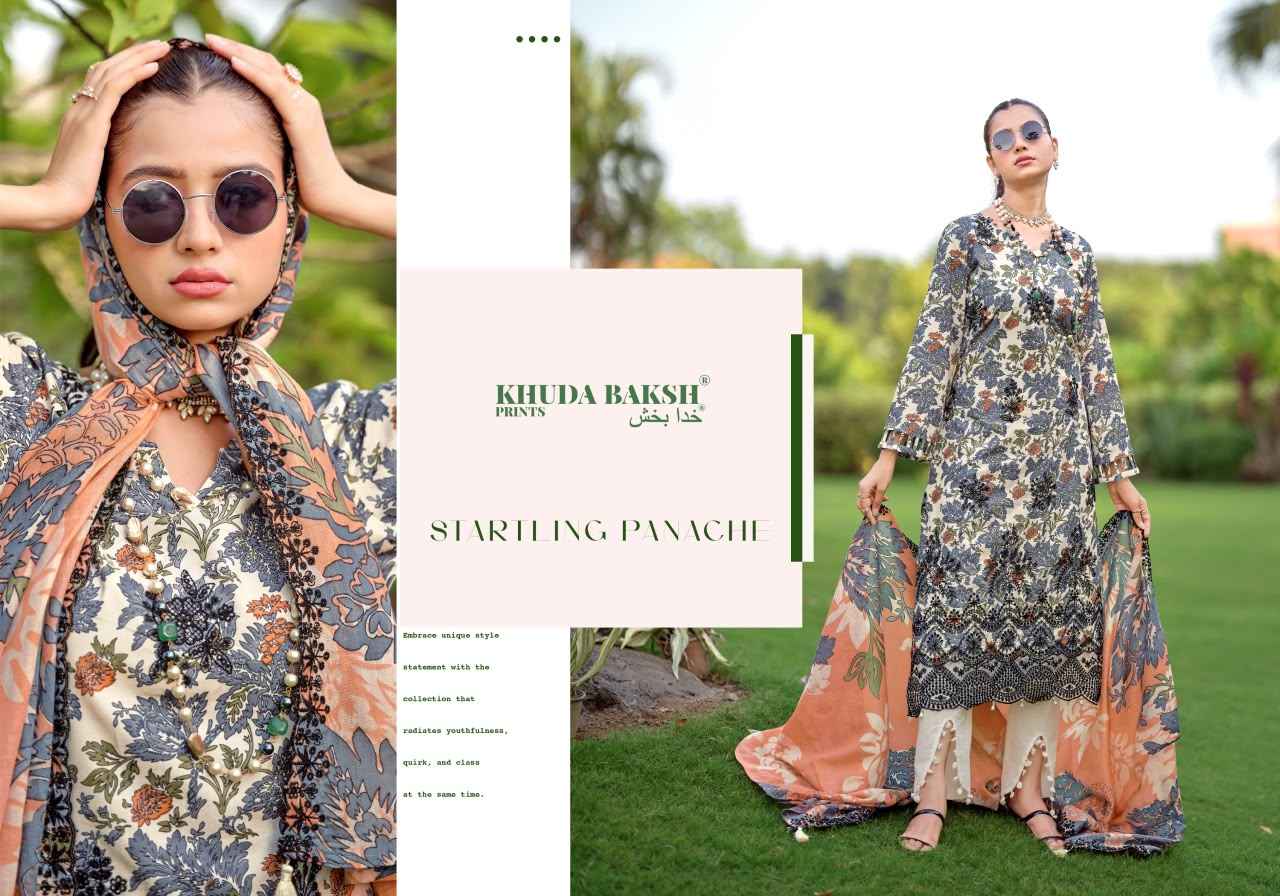 Khuda Baksh Prints Humdum Vol 3 Lawn Dress Material 9 pcs Cataloge