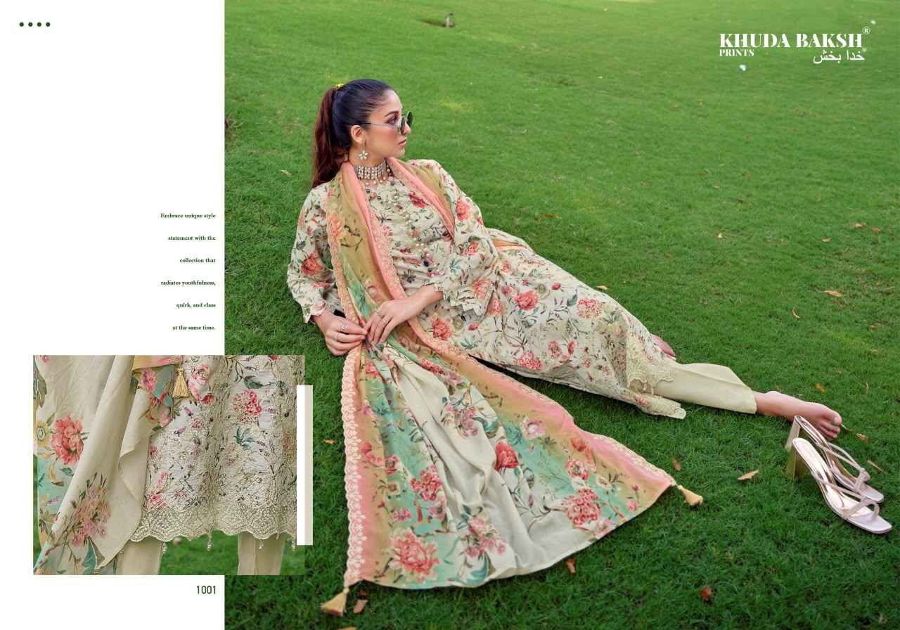 Khuda Baksh Prints Humdum Vol 3 Lawn Dress Material 9 pcs Cataloge