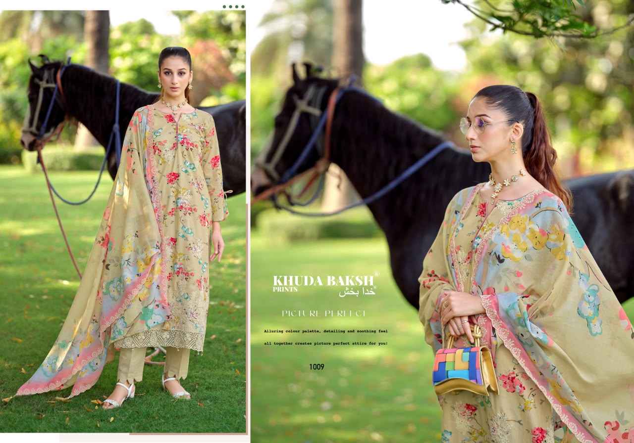 Khuda Baksh Prints Humdum Vol 3 Lawn Dress Material 9 pcs Cataloge