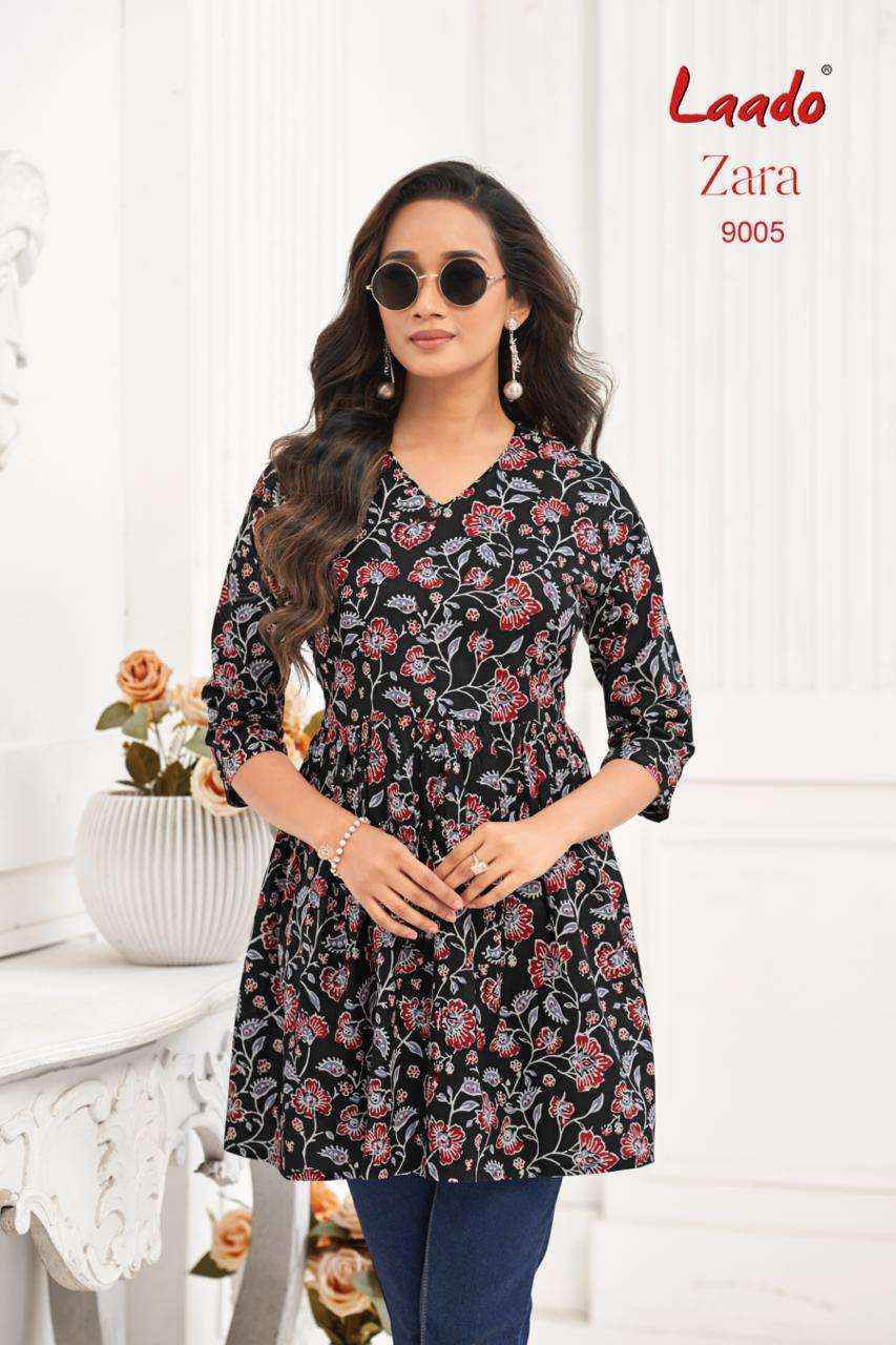 Laado Zara Vol 9 Short Cotton Kurti 12 pcs Catalogue