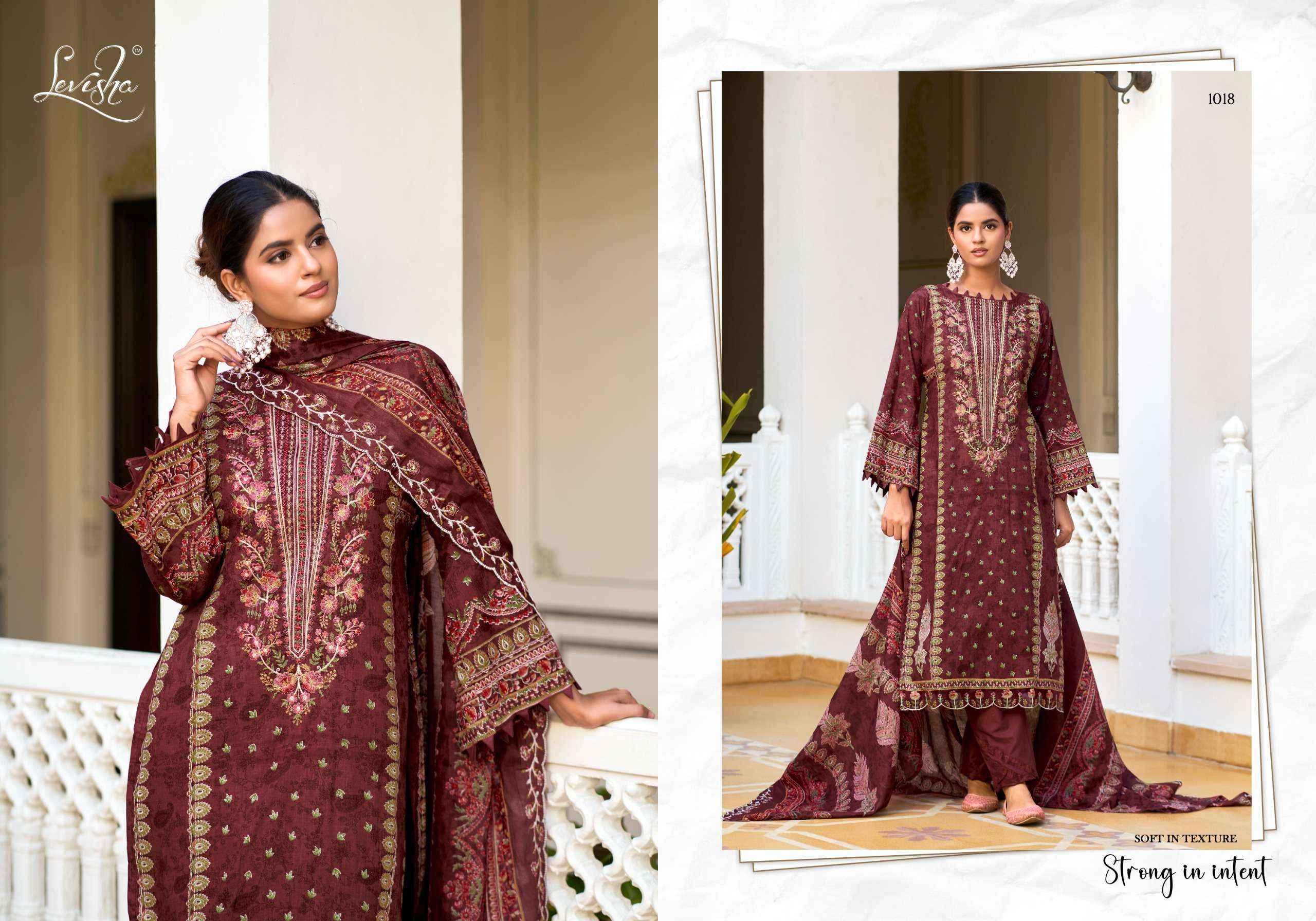 Levisha Mehfuz Nx Lawn Cotton Dress Material 8 pcs Catalogue