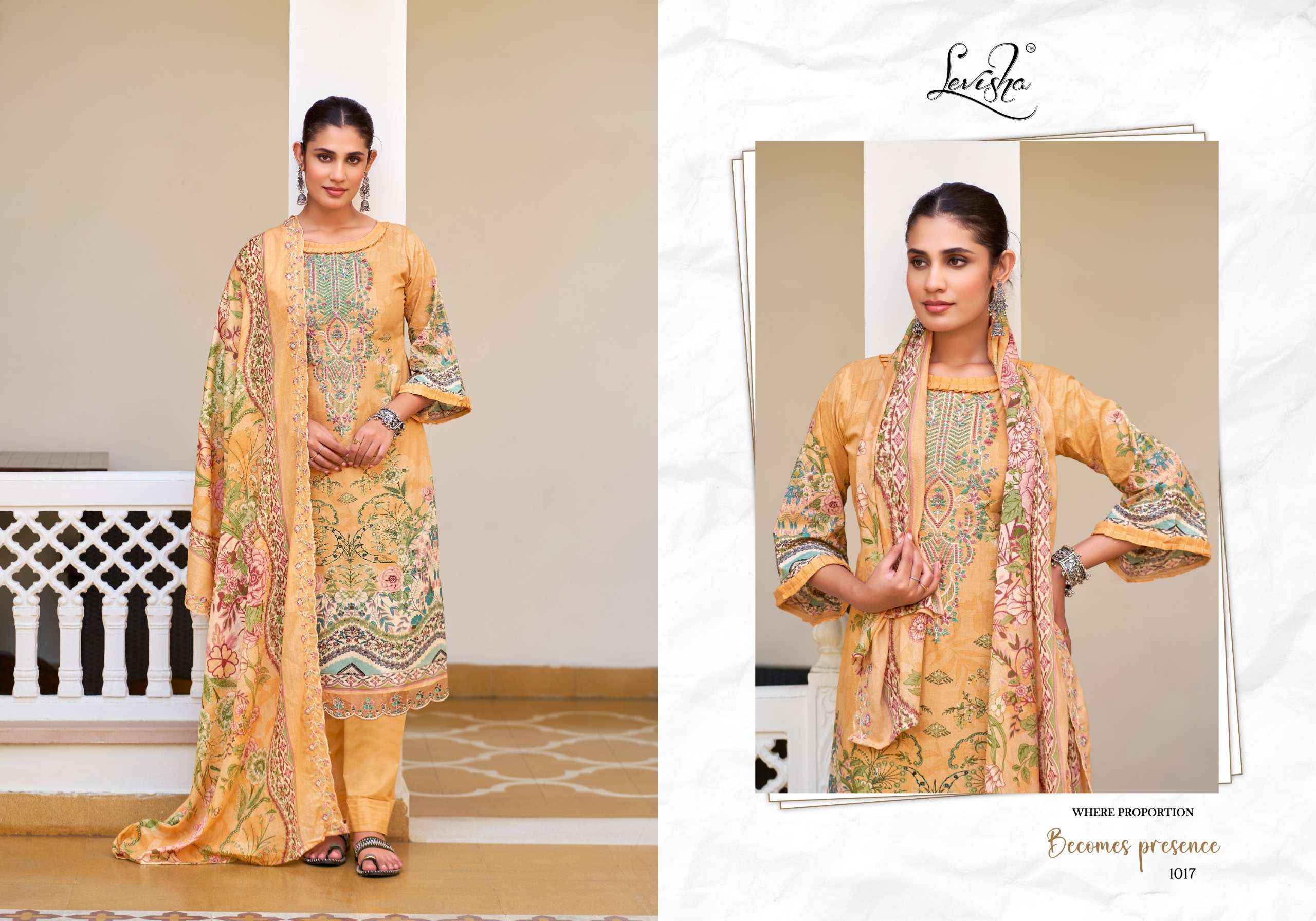 Levisha Mehfuz Nx Lawn Cotton Dress Material 8 pcs Catalogue