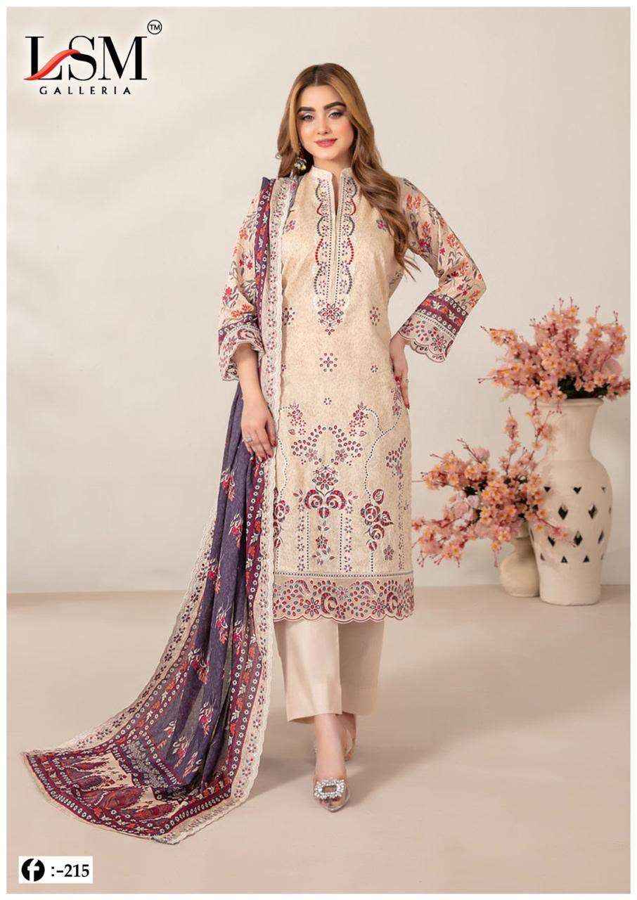 LSM Galleria Firdous Queen Lawn Vol 21 Lawn Cotton Dress Material 6 pcs Catalogue