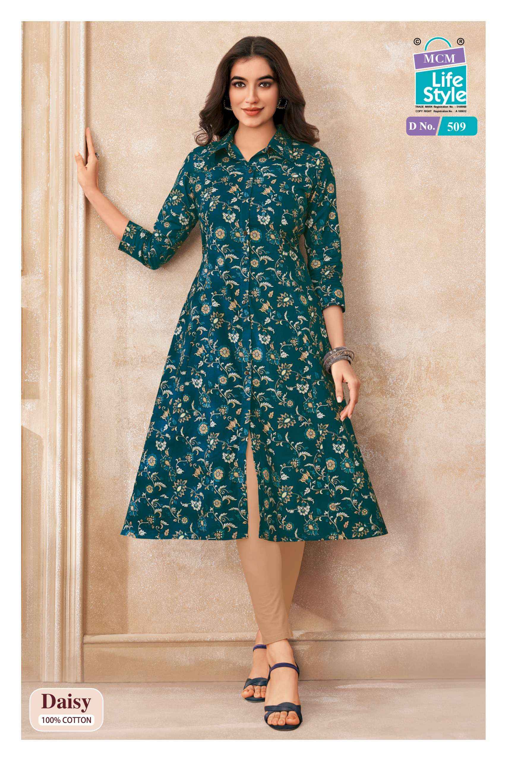 MCM Lifestyle Daisy Vol 5 Cotton Kurti 10 pcs Catalogue