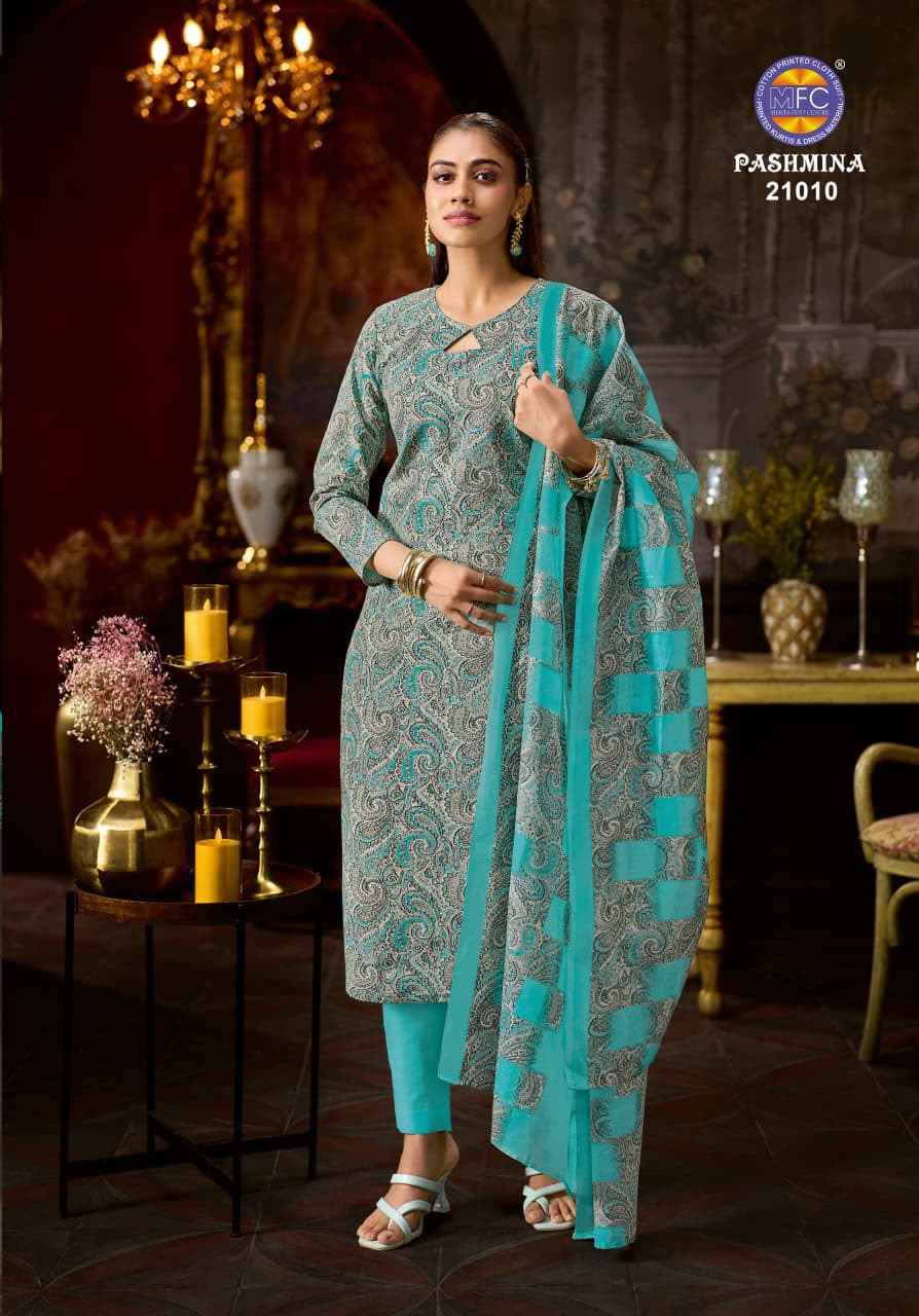 MFC Pashmina Vol 21 Cotton Dress Material 12 pcs Catalogue