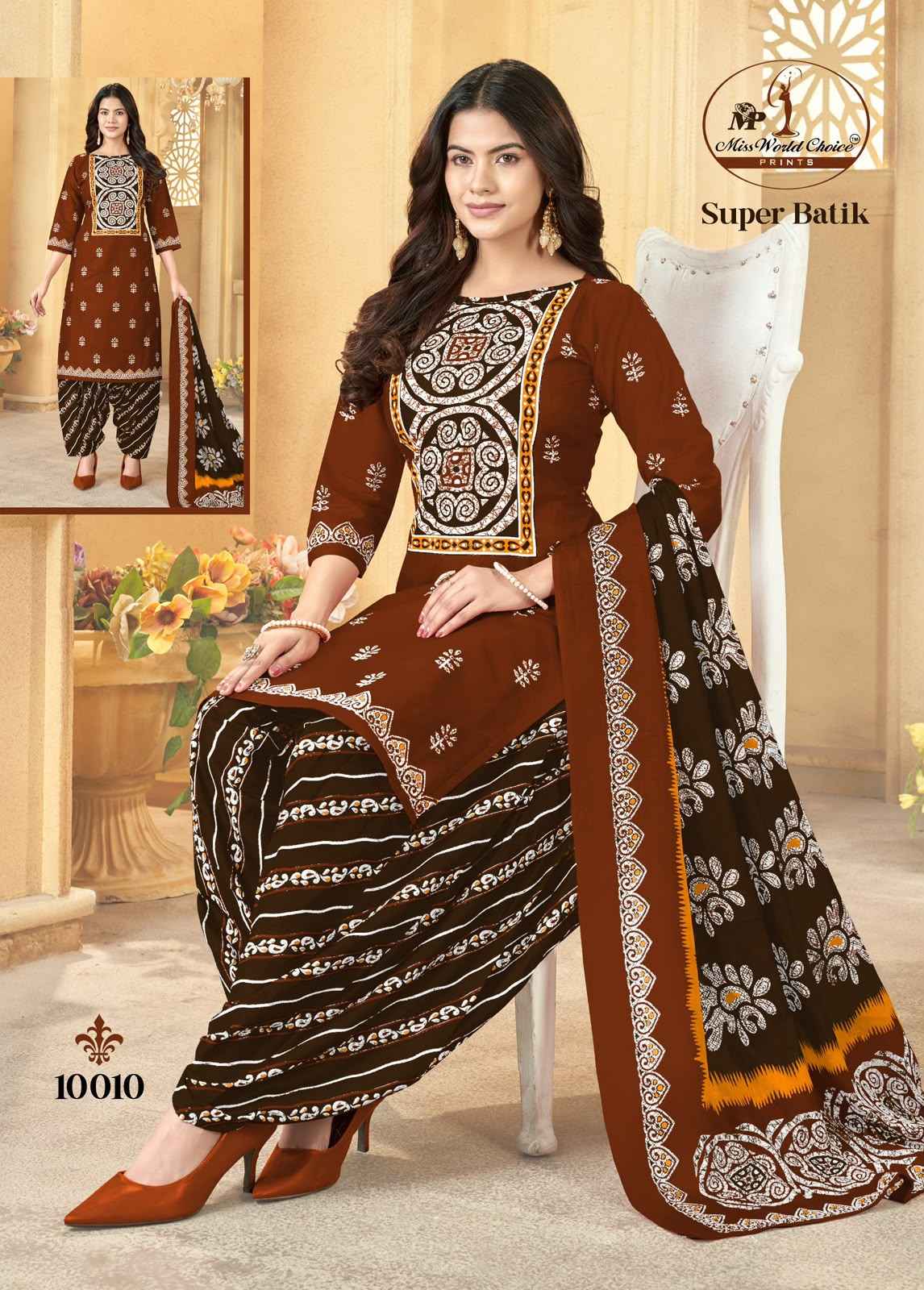 Miss World Choice Super Batik Vol 10 Cotton Dress Material 10 pcs Catalogue
