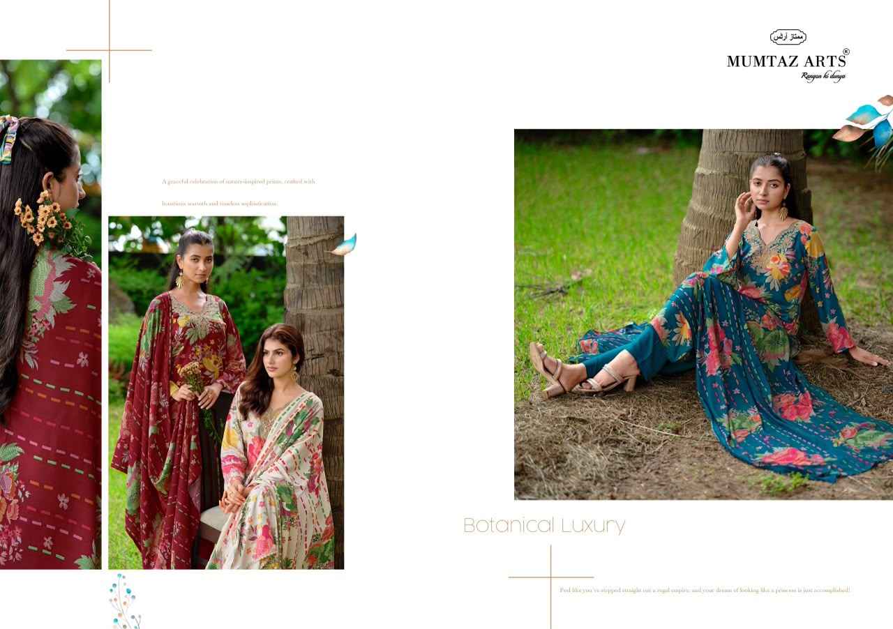 Mumtaz Arts Surmay Viscose Pashmina Dress Material 4 pcs Catalogue