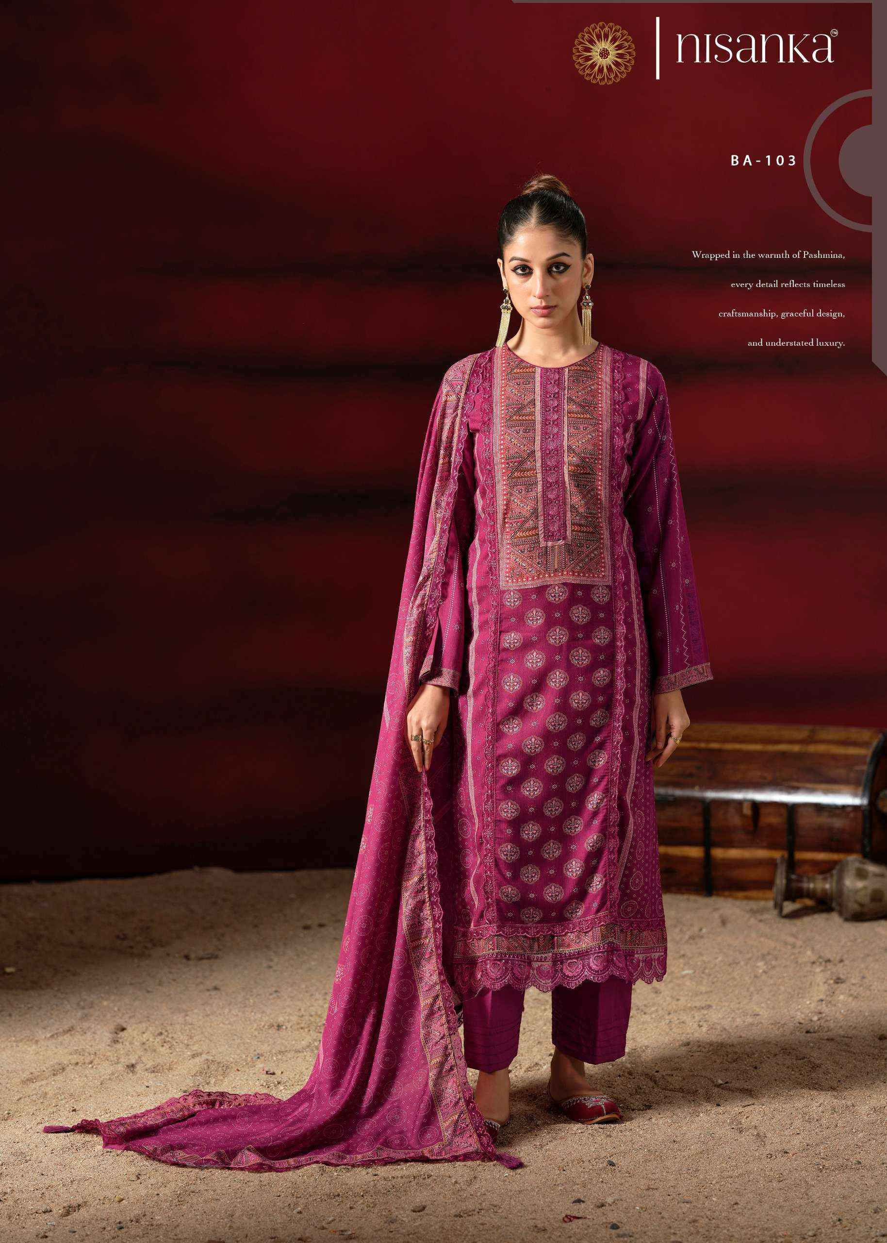 Nisanka Bagh Vol 7 Viscose Dress Material 4 pcs Catalogue