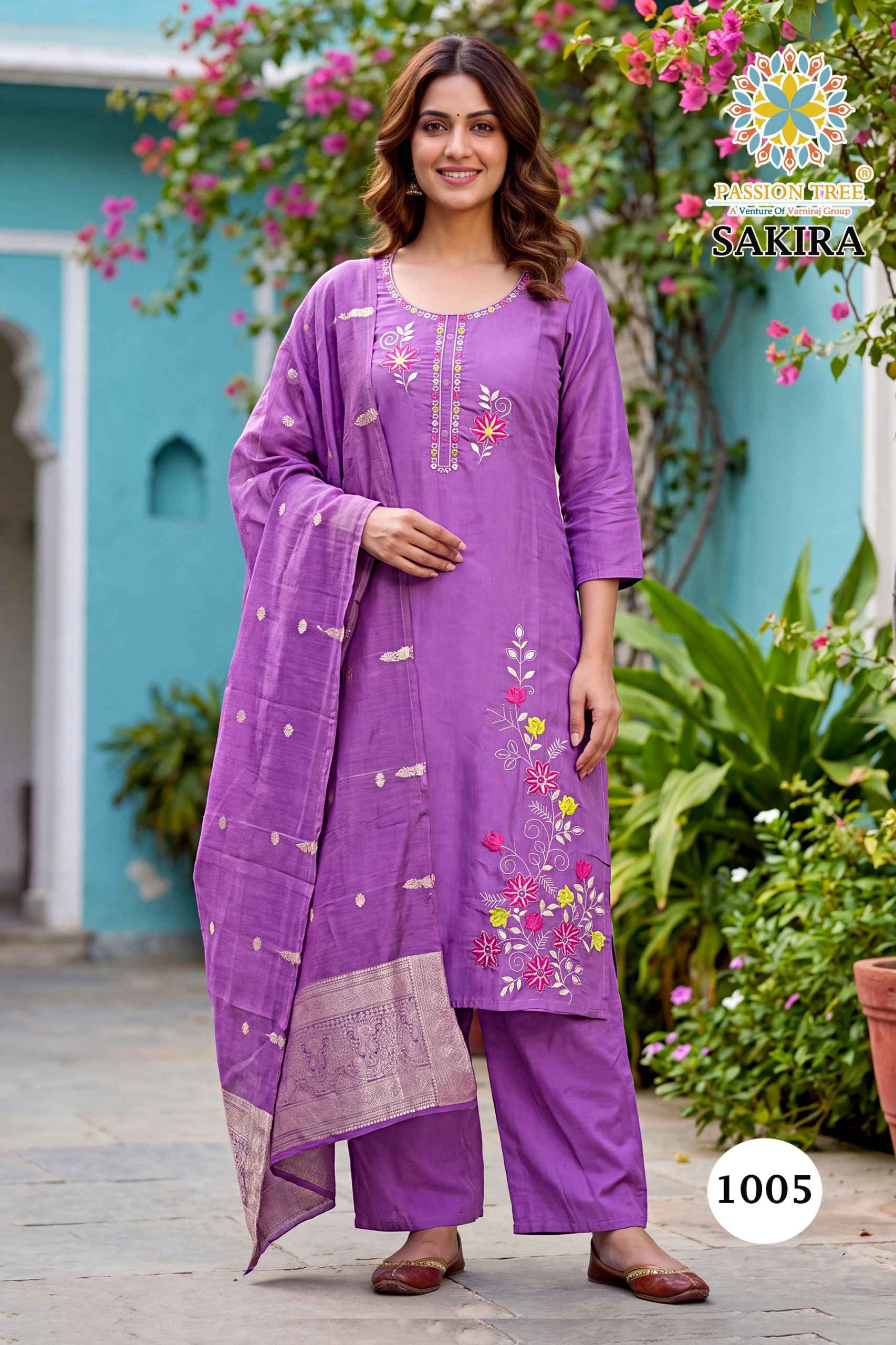 Passion Tree Sakira Vol 1 Roman Silk Kurti Combo 6 pcs Catalogue