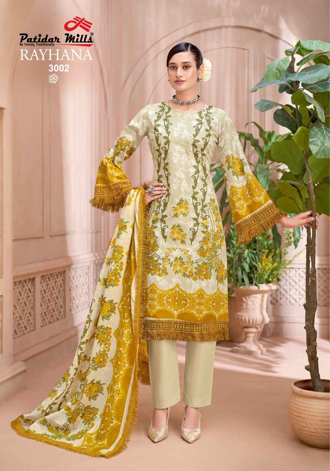 Patidar Mills Rayhana Vol 3 Cotton Dress Material 8 pcs Catalogue