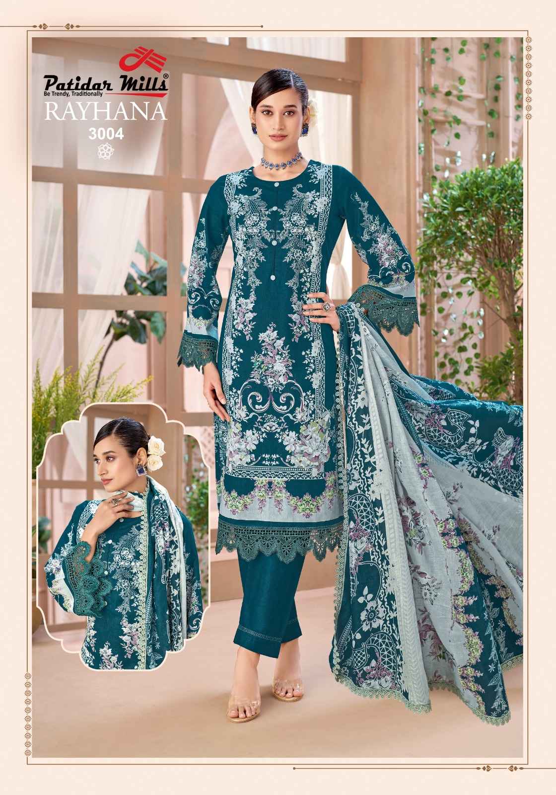 Patidar Mills Rayhana Vol 3 Cotton Dress Material 8 pcs Catalogue