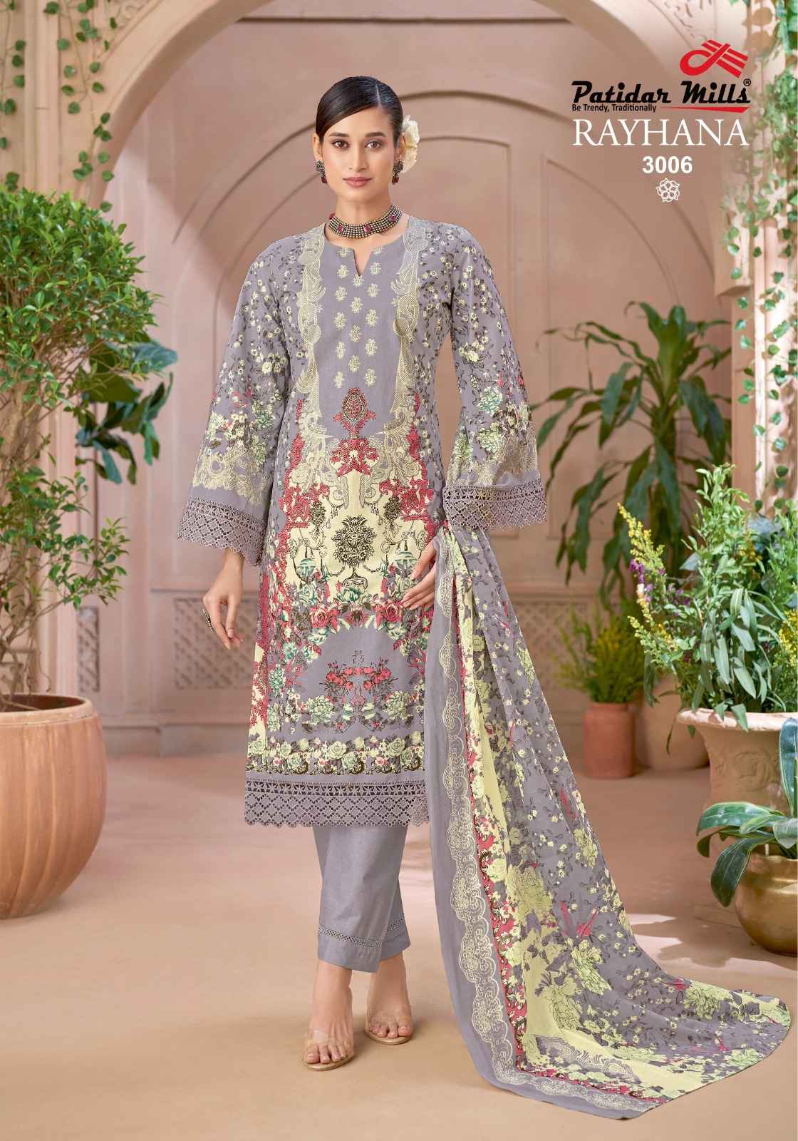 Patidar Mills Rayhana Vol 3 Cotton Dress Material 8 pcs Catalogue