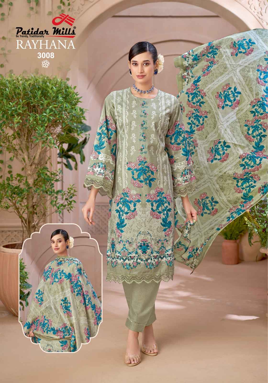 Patidar Mills Rayhana Vol 3 Cotton Dress Material 8 pcs Catalogue