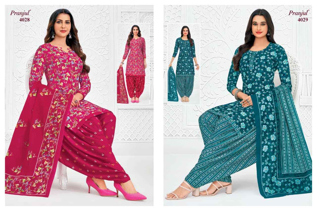 Pranjul Priyanshi Vol 40 Cotton Dress Material 36 pcs Catalogue