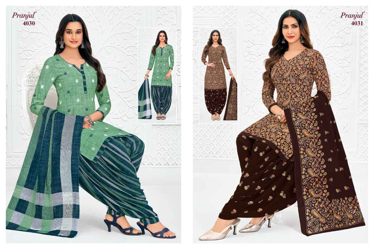 Pranjul Priyanshi Vol 40 Cotton Dress Material 36 pcs Catalogue