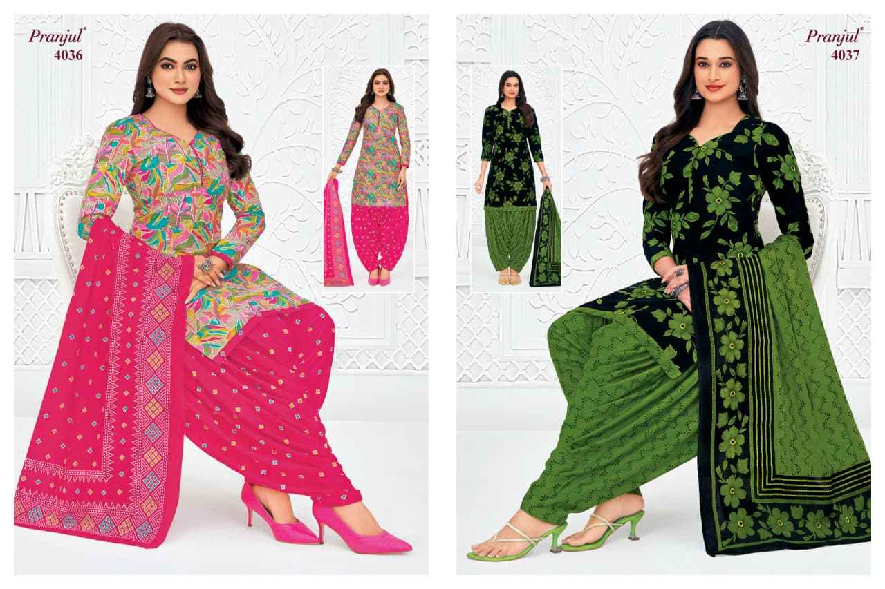 Pranjul Priyanshi Vol 40 Cotton Dress Material 36 pcs Catalogue