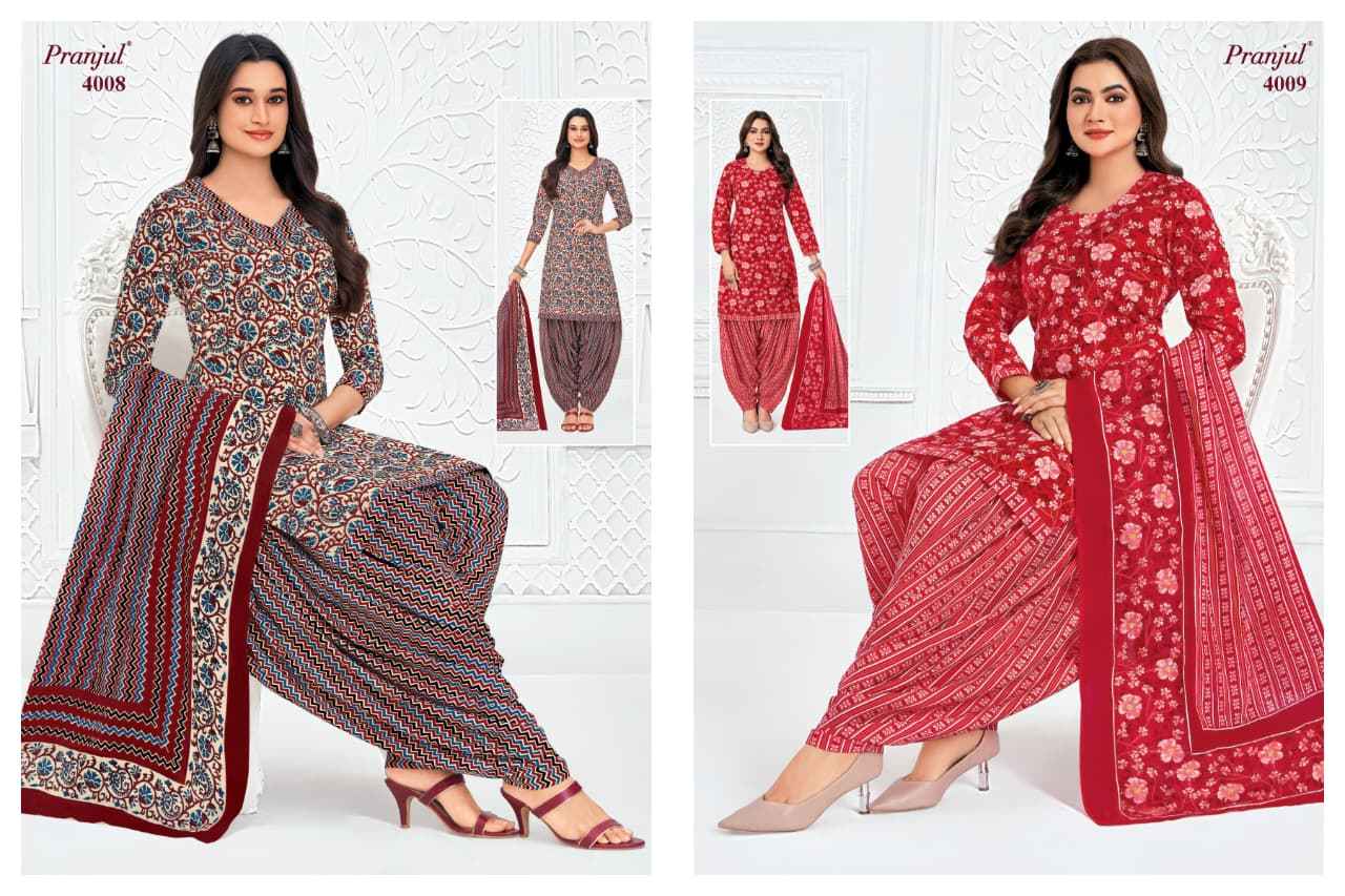 Pranjul Priyanshi Vol 40 Cotton Dress Material 36 pcs Catalogue