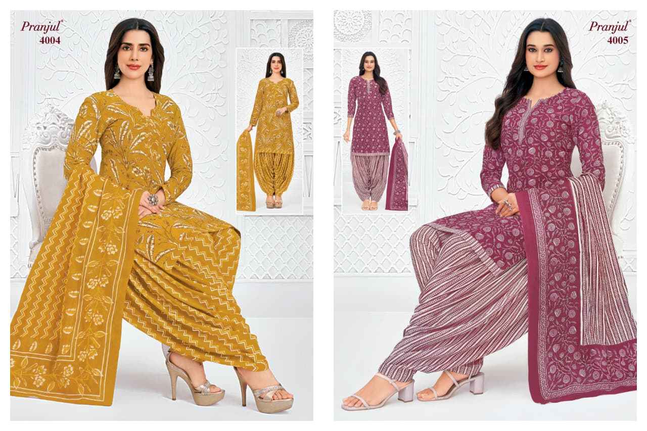Pranjul Priyanshi Vol 40 Cotton Dress Material 36 pcs Catalogue