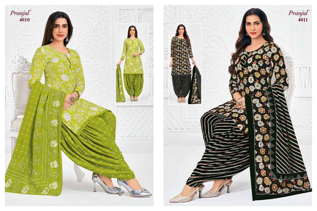 Pranjul Priyanshi Vol 40 Cotton Dress Material 36 pcs Catalogue