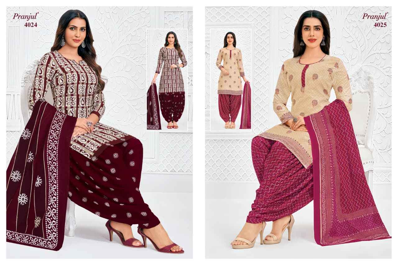 Pranjul Priyanshi Vol 40 Cotton Dress Material 36 pcs Catalogue