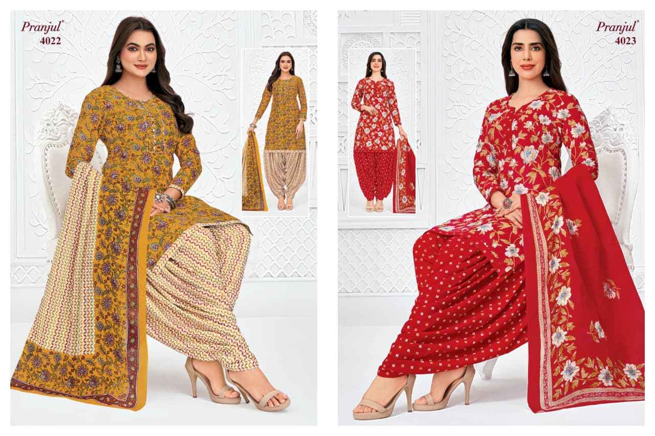 Pranjul Priyanshi Vol 40 Cotton Dress Material 36 pcs Catalogue