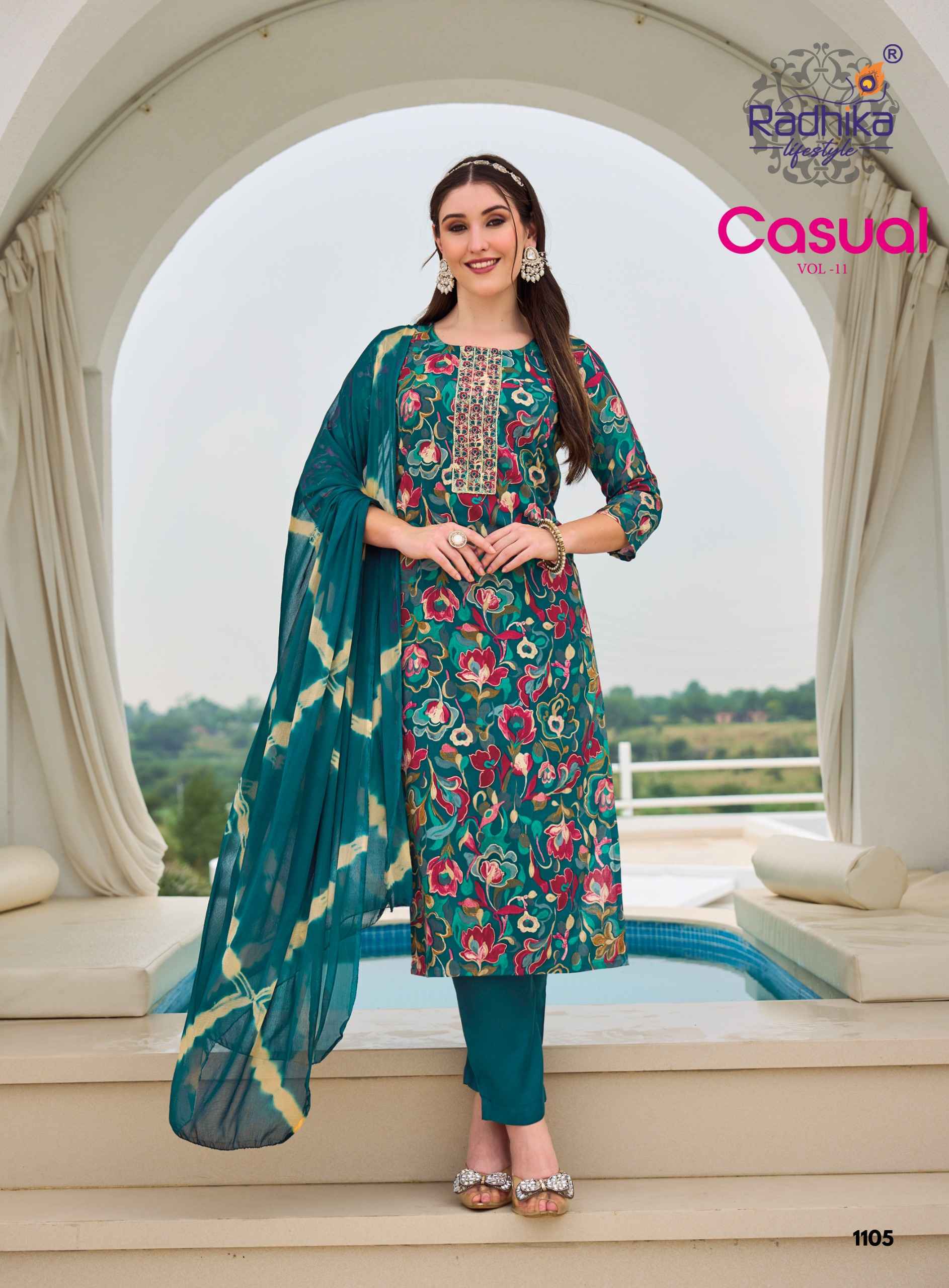 Radhika Lifestyle Casual Vol 11 Reyon Kurti Combo 6 pcs Catalogue