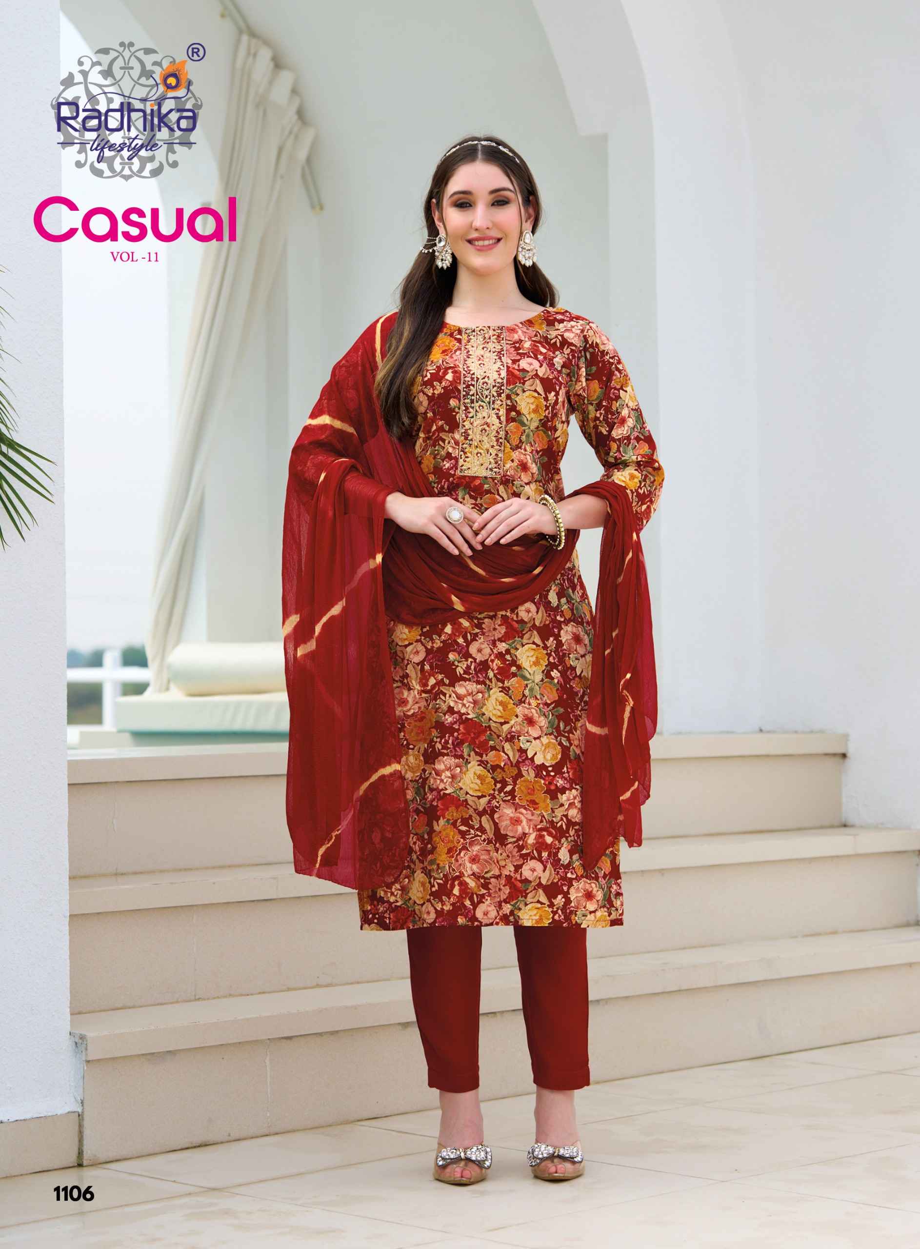 Radhika Lifestyle Casual Vol 11 Reyon Kurti Combo 6 pcs Catalogue