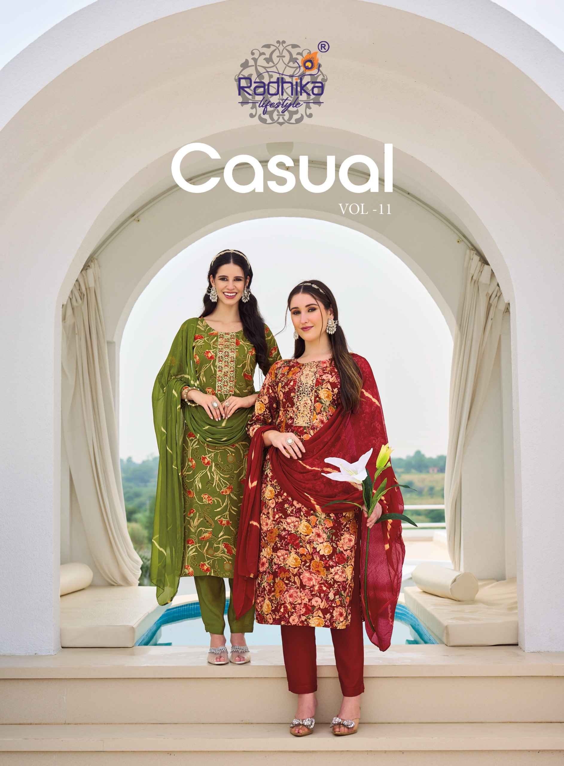 Radhika Lifestyle Casual Vol 11 Reyon Kurti Combo 6 pcs Catalogue