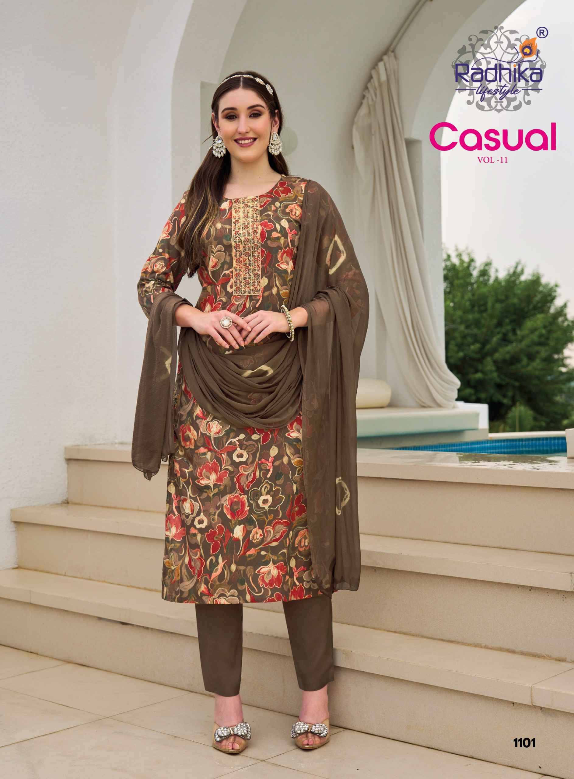 Radhika Lifestyle Casual Vol 11 Reyon Kurti Combo 6 pcs Catalogue