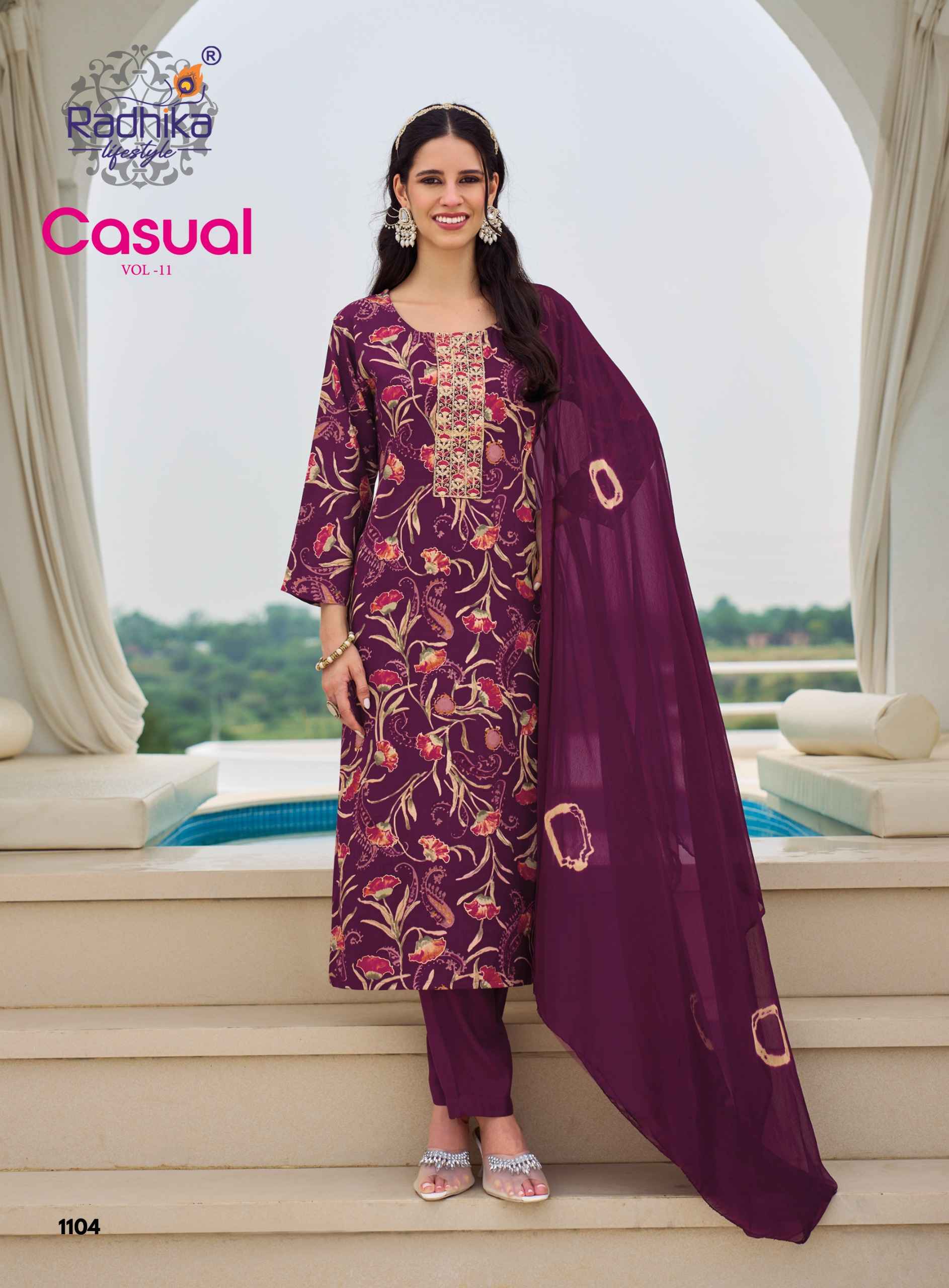 Radhika Lifestyle Casual Vol 11 Reyon Kurti Combo 6 pcs Catalogue
