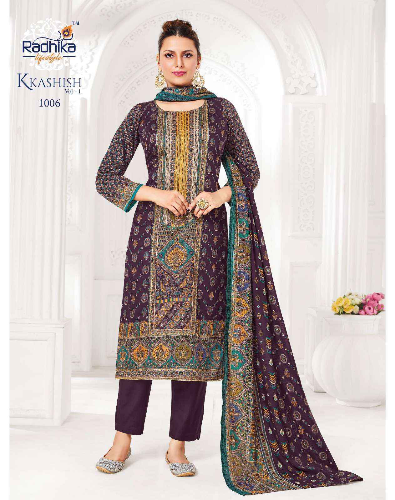 Radhika Lifestyle Kkashish Vol 2 Jam Cotton Kurti Combo 6 pcs Catalogue