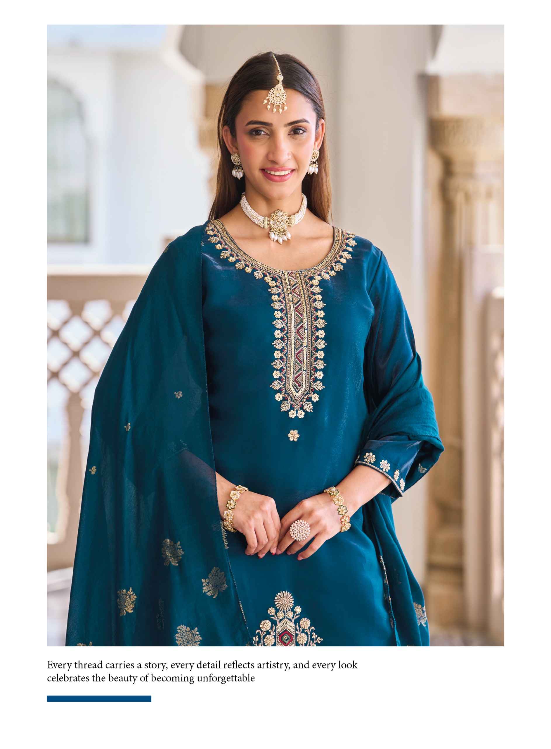 Radhika Lifestyle Priyanshi Vol 1 Roman Glass Silk Kurti Combo 6 pcs Catalogue