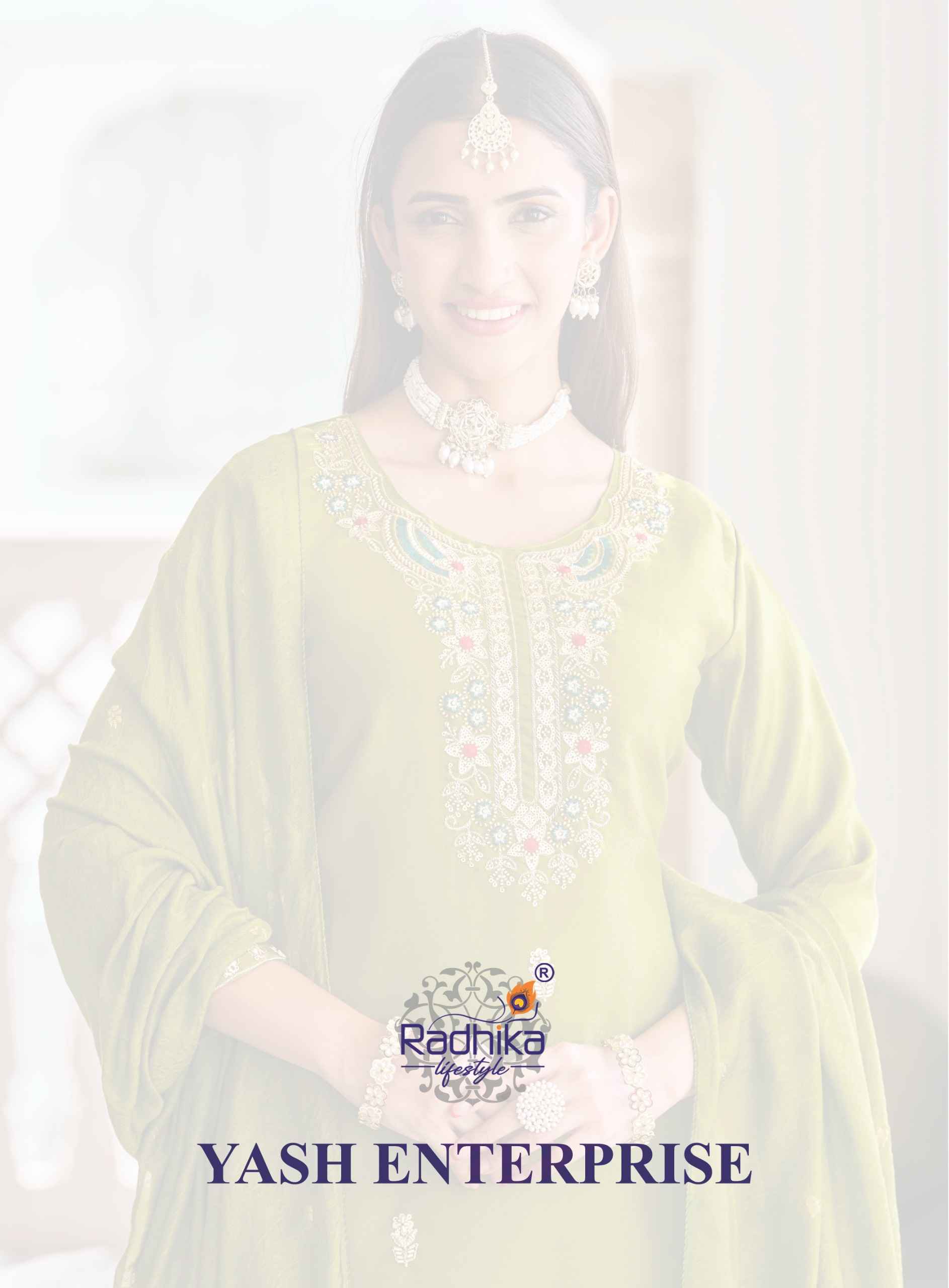 Radhika Lifestyle Priyanshi Vol 1 Roman Glass Silk Kurti Combo 6 pcs Catalogue