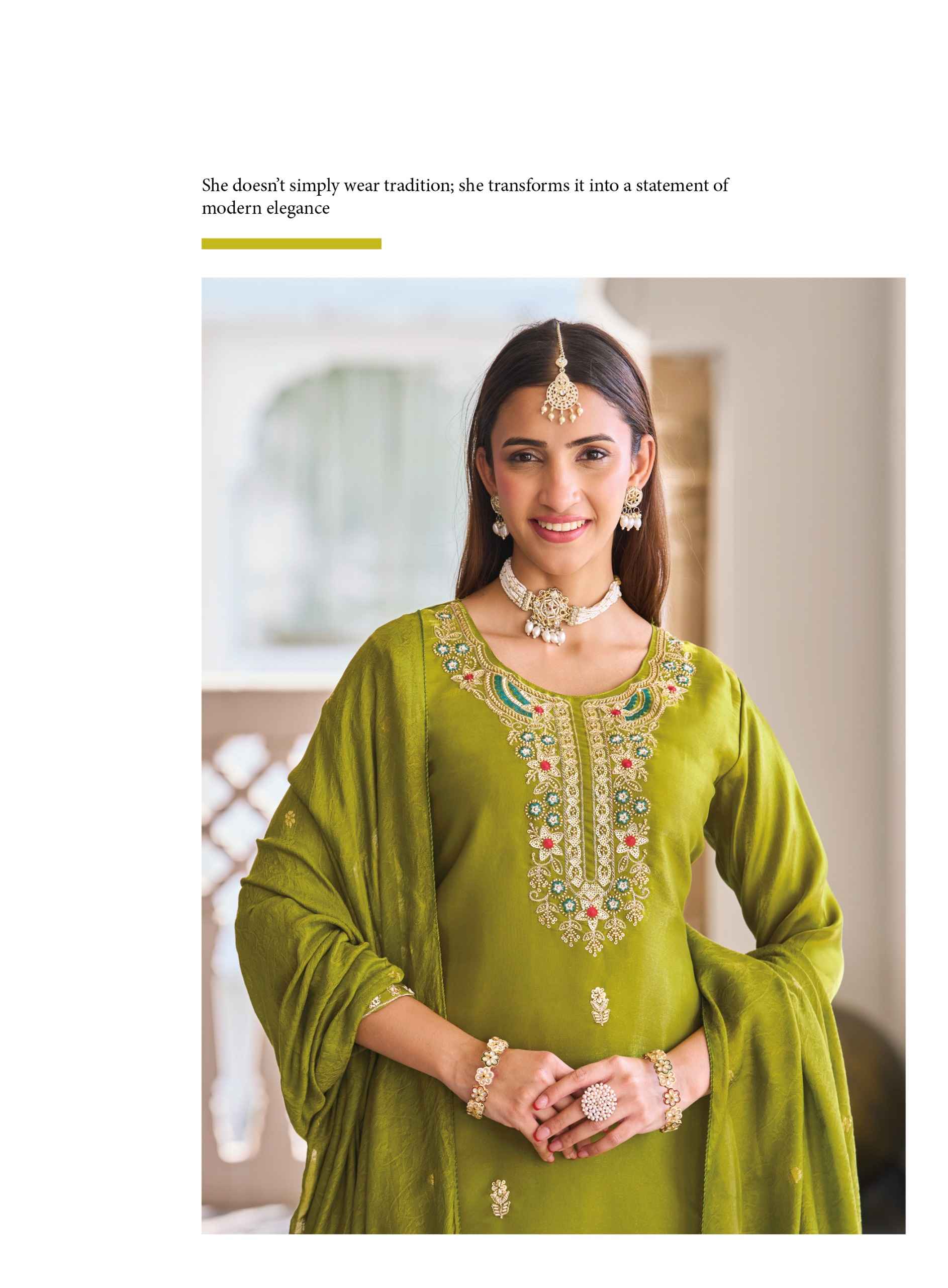 Radhika Lifestyle Priyanshi Vol 1 Roman Glass Silk Kurti Combo 6 pcs Catalogue