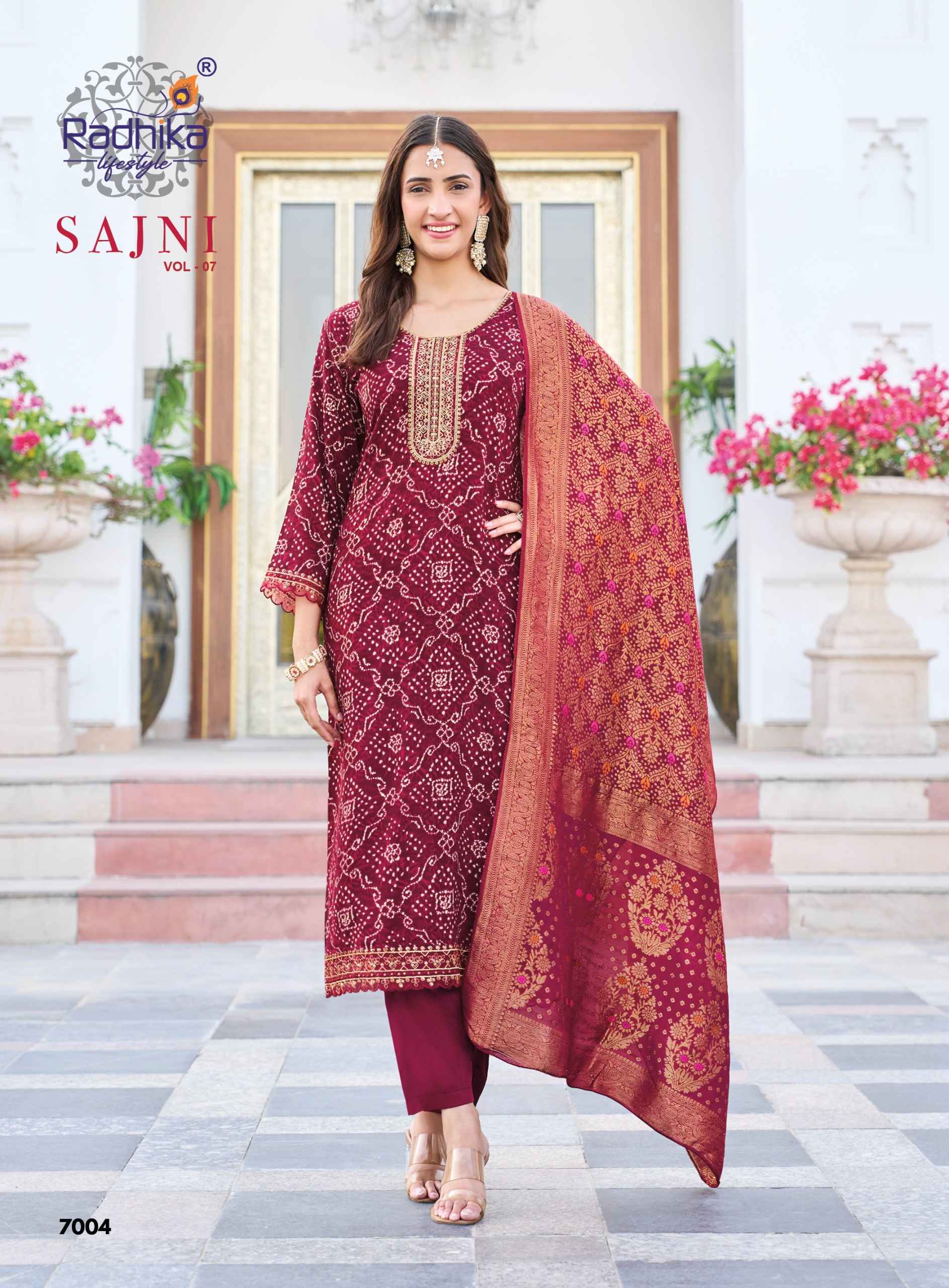 Radhika Lifestyle Sajni Vol 7 Rayon Kurti Comb 8 pcs Catalogue