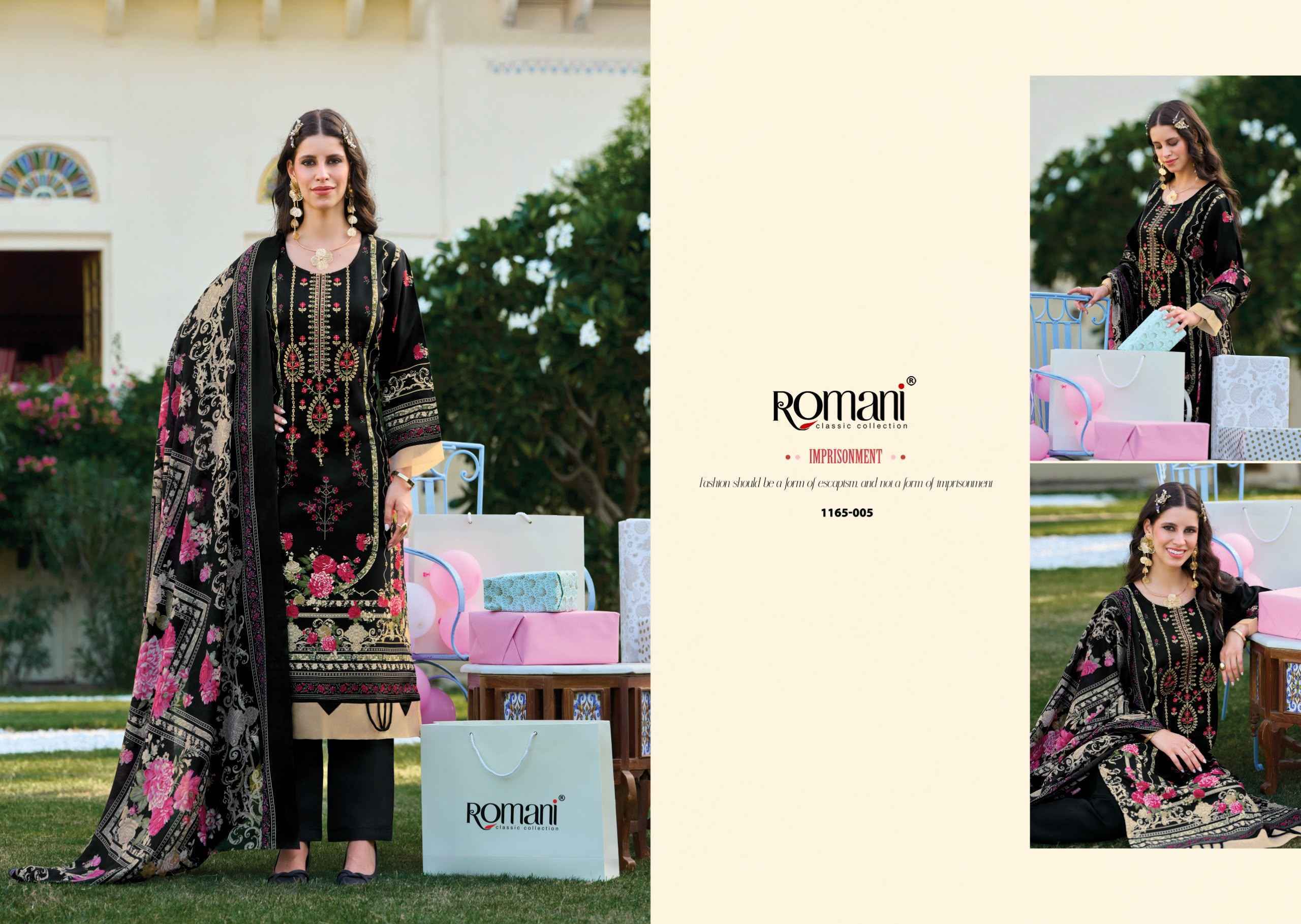 Romani Bin Kareem Vol 7 Readymade Cotton Dress 8 pcs Catalogue