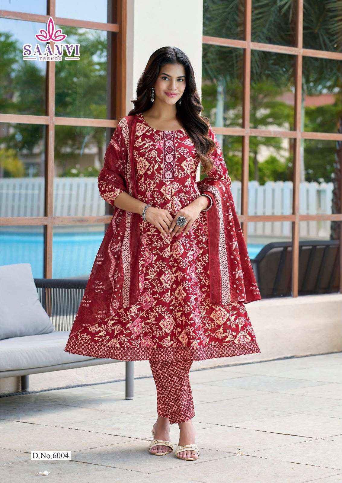 Saanvi Trends Rashmika Vol 6 Cotton Dress Material 8 pcs Catalogue