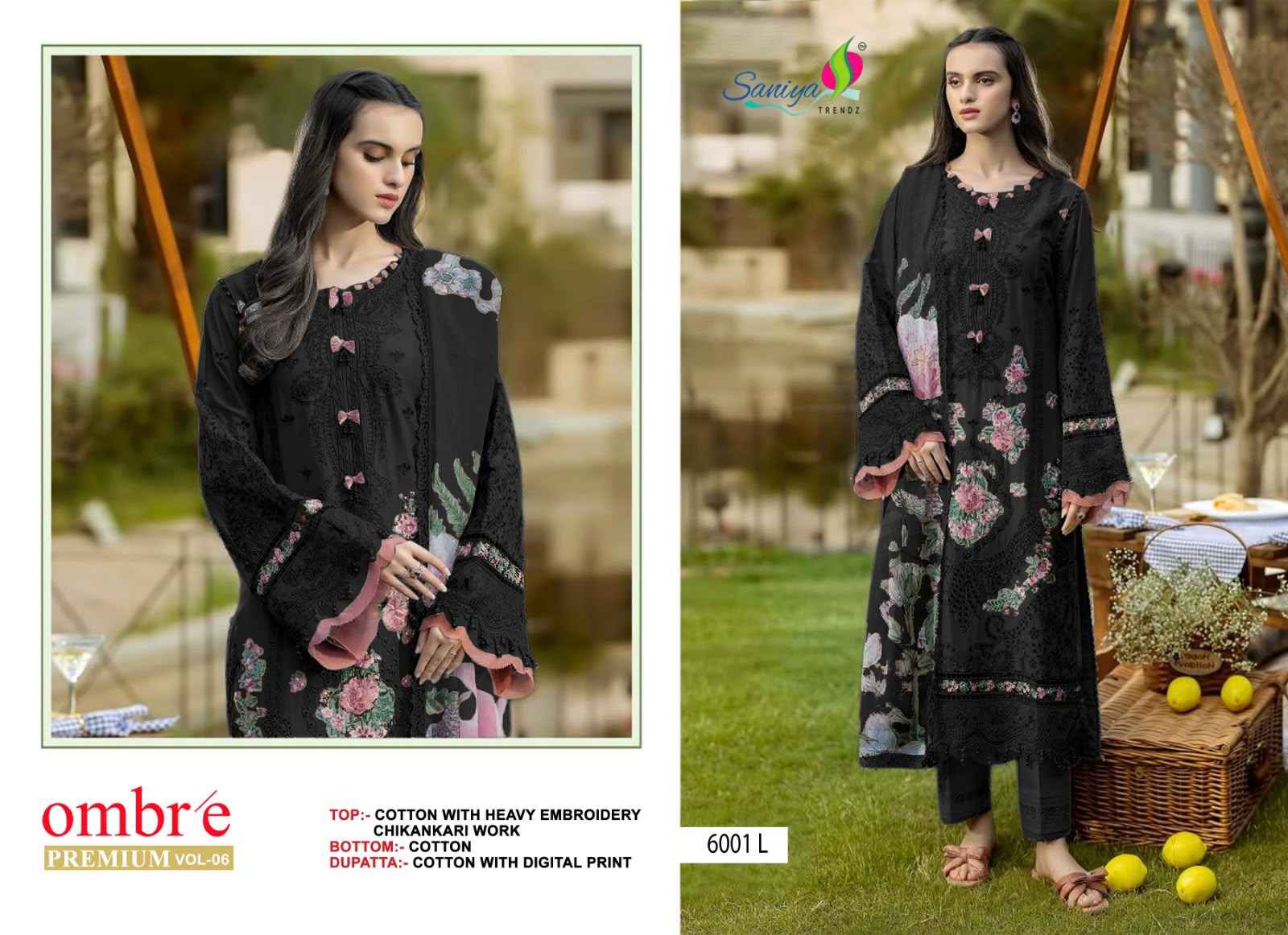 Saniya Trendz Ombre Vol 6 Cotton Dress Material 4 pcs Catalogue