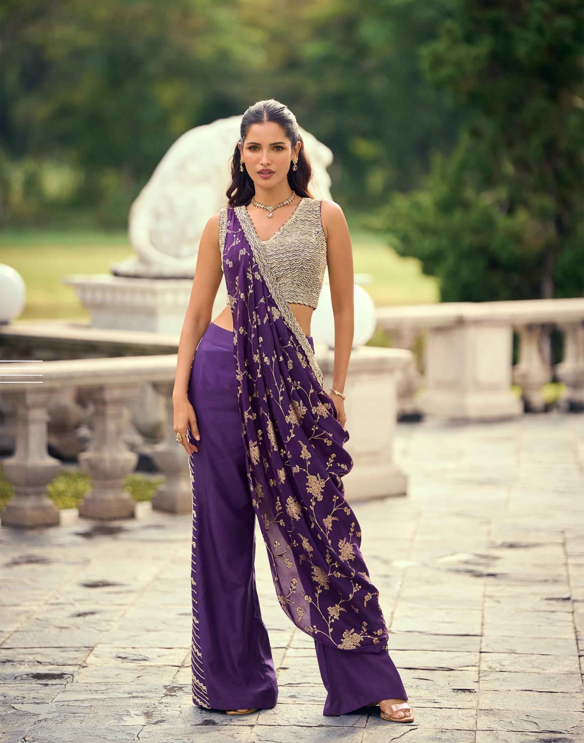 Sayuri Designer Pankudi Readymade Indo Weastern Viscose Jacquard Dress 3 pcs Catalogue