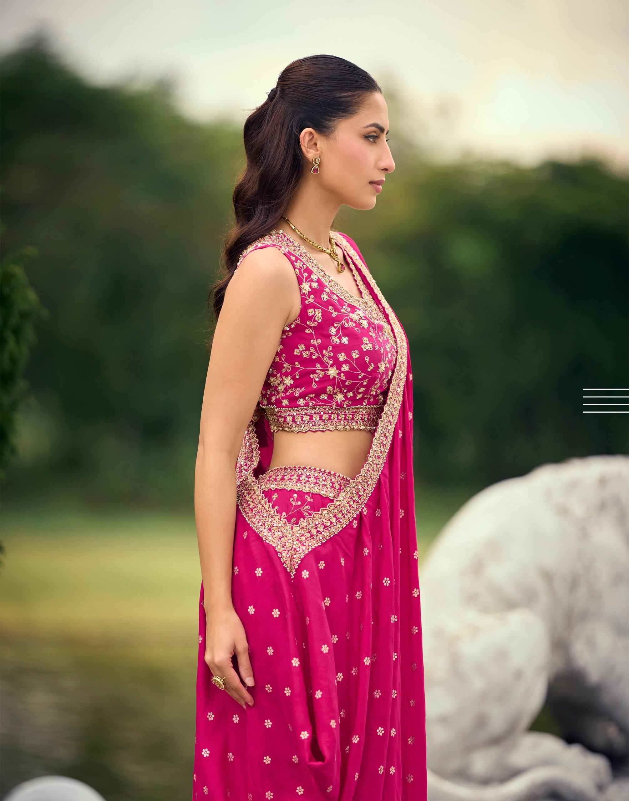 Sayuri Designer Pankudi Readymade Indo Weastern Viscose Jacquard Dress 3 pcs Catalogue