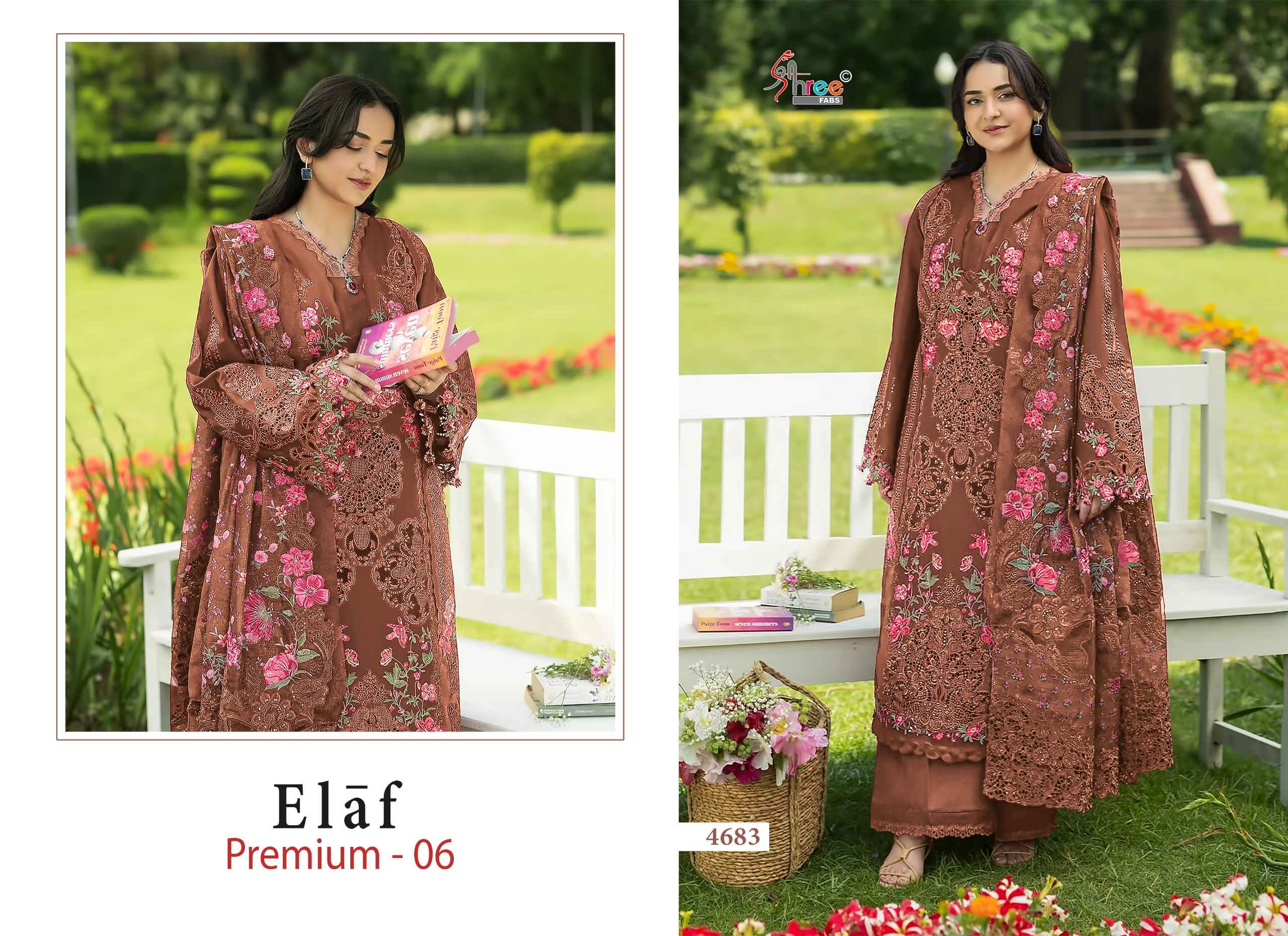 Shree Fabs Elaf Premium Vol 6 Cotton Dress Material 6 pcs Catalogue