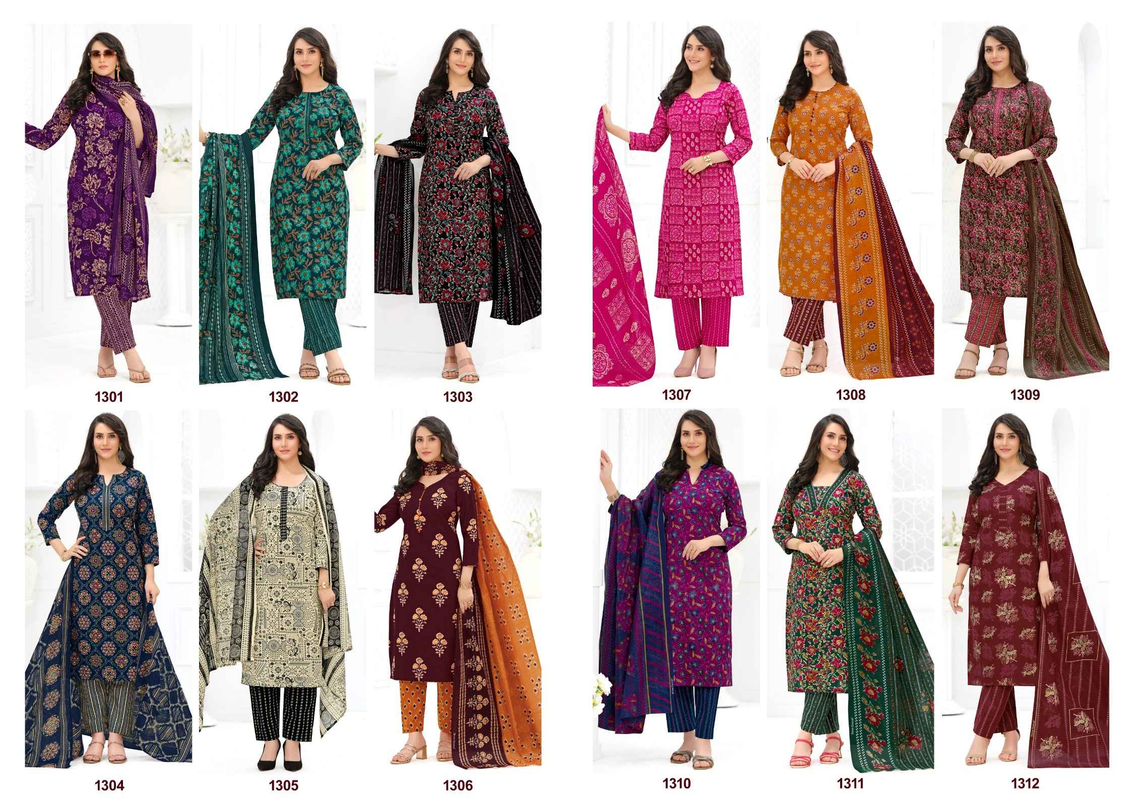 Shree Ganesh Ajrak Vol 3 Readymade Cotton Dress 12 pcs Catalogue