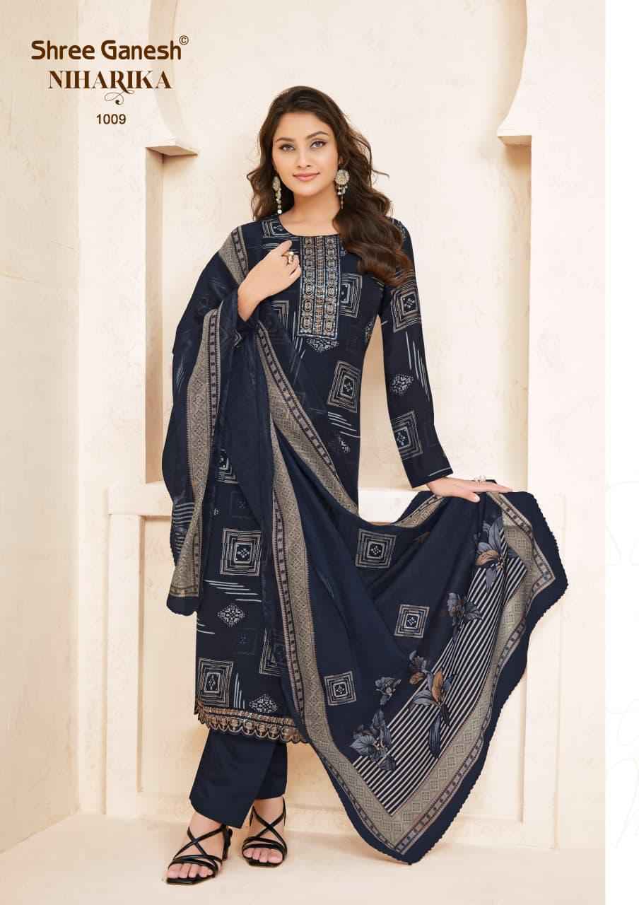 Shree Ganesh Niharika Vol 1 Readymade Mal Chanderi Dress 10 pcs catalog