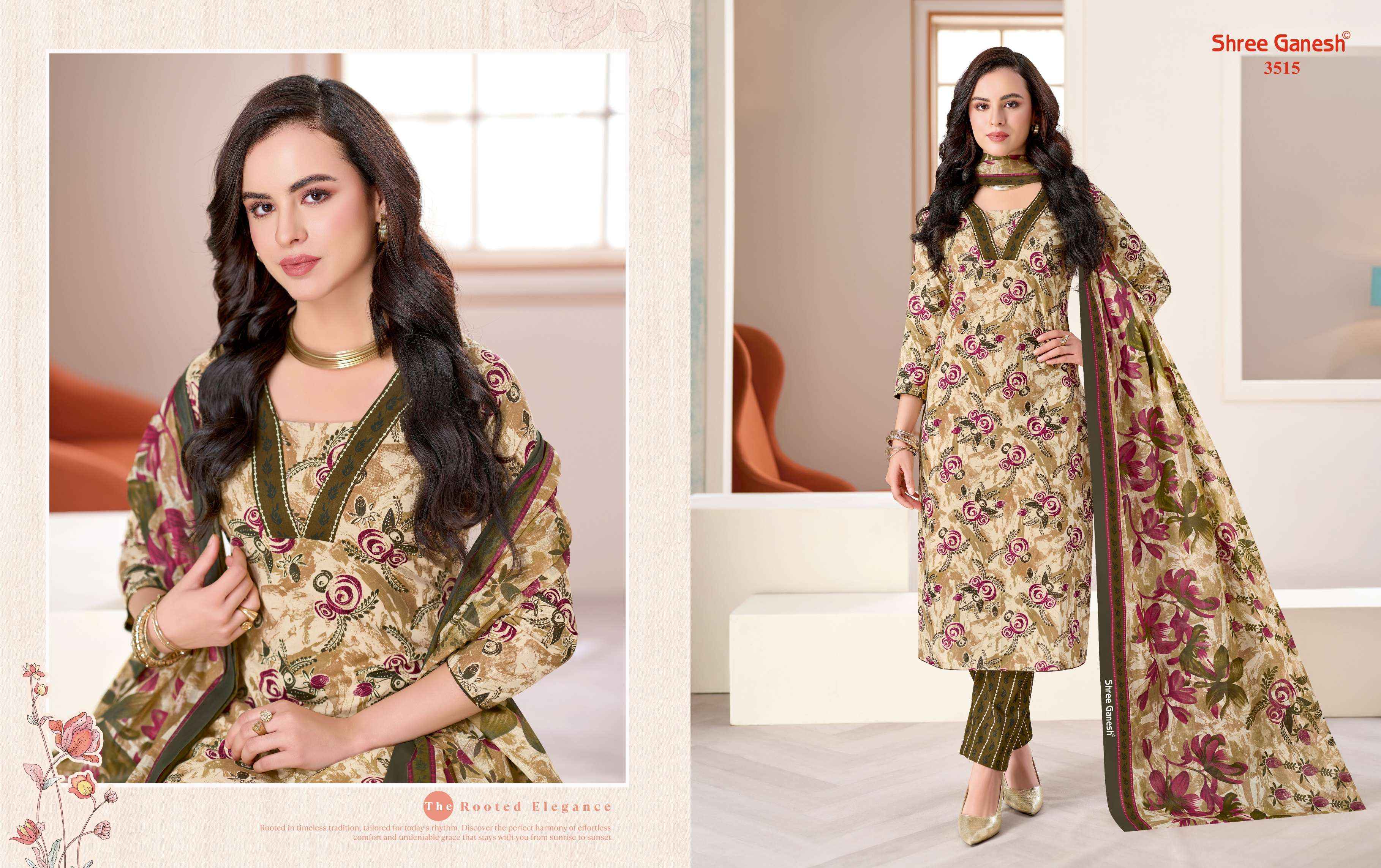 Shree Ganesh Samaiyra Vol 25 Cotton Dress Material 18 pcs catalog