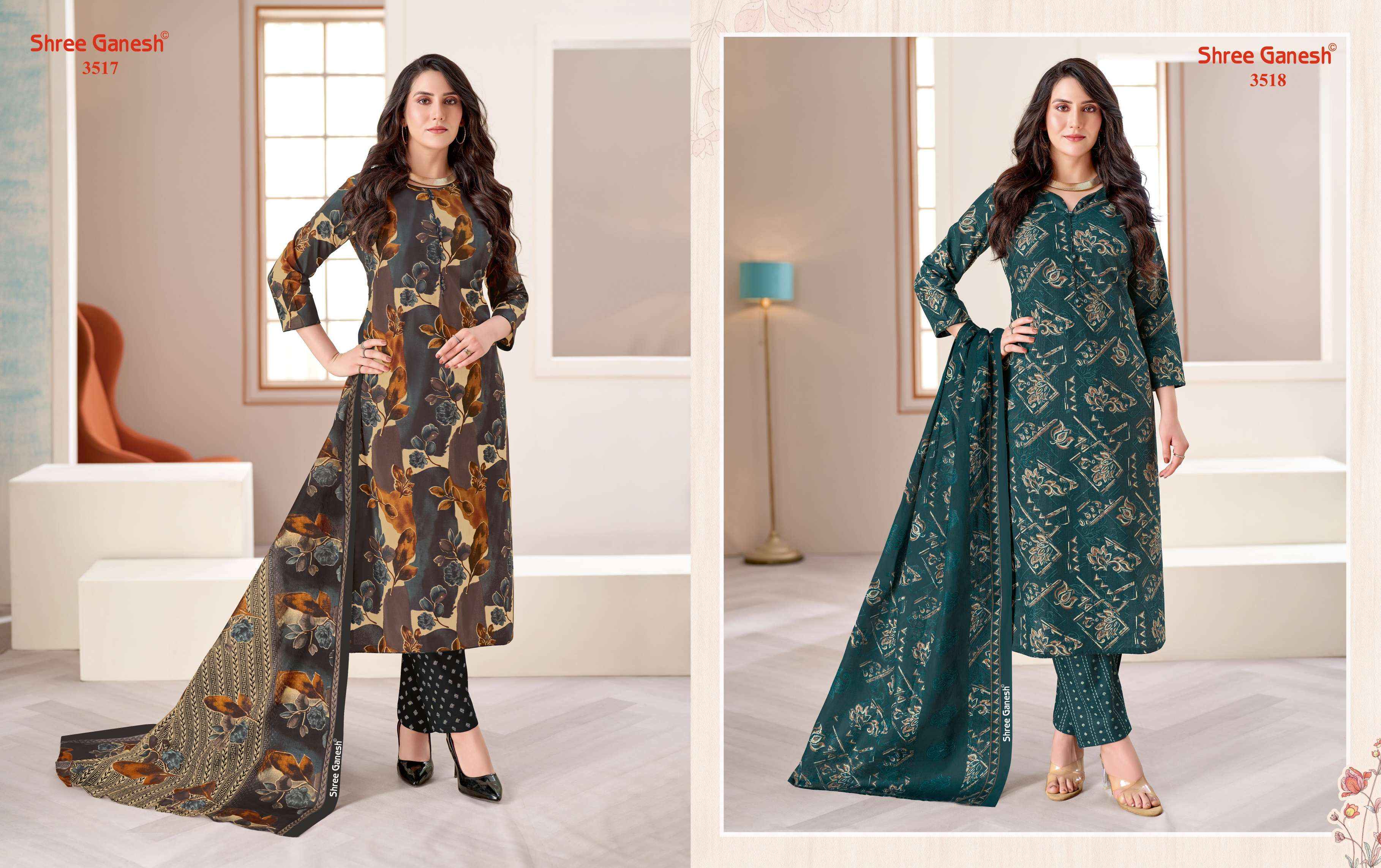 Shree Ganesh Samaiyra Vol 25 Cotton Dress Material 18 pcs catalog